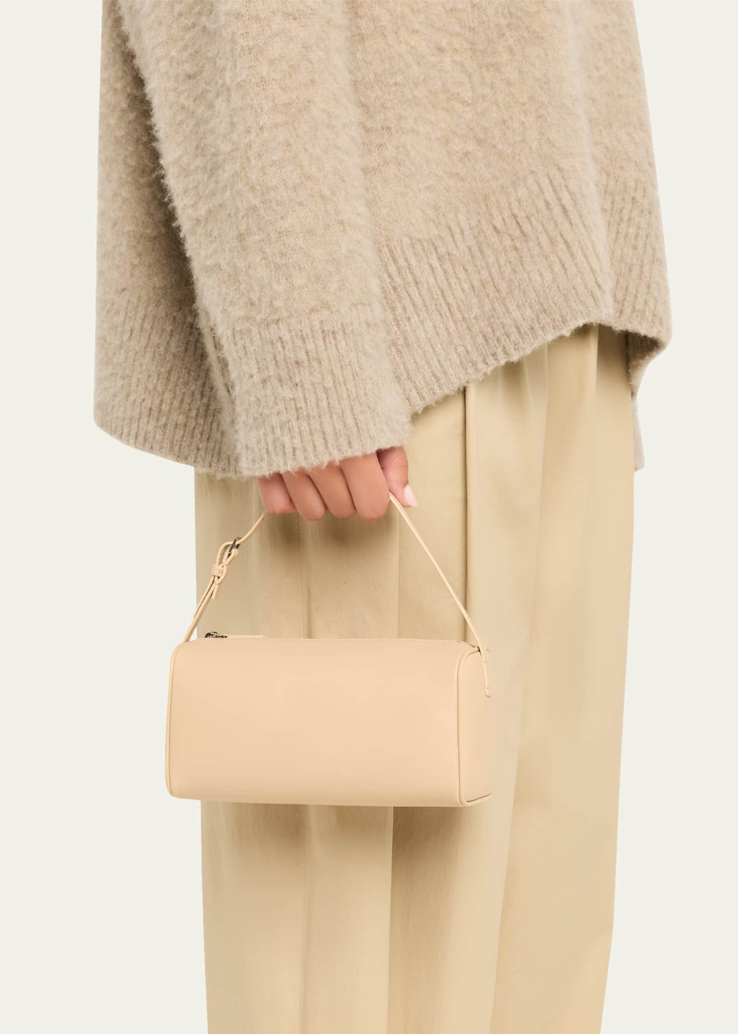 90s Top-Handle Bag in Silk Leather