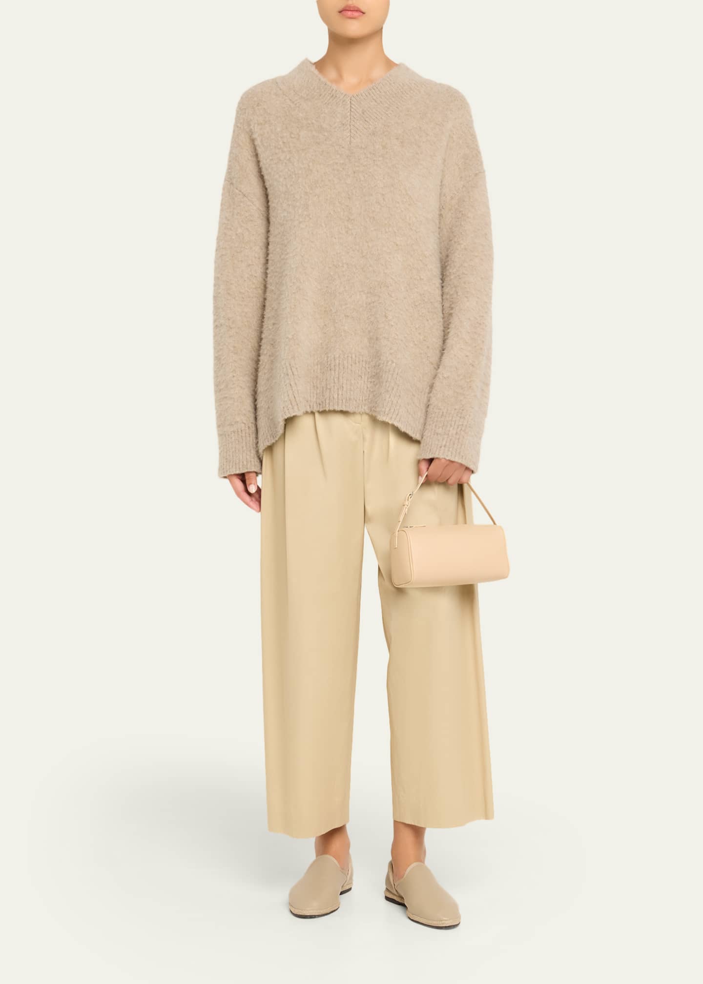 90s Top-Handle Bag in Silk Leather