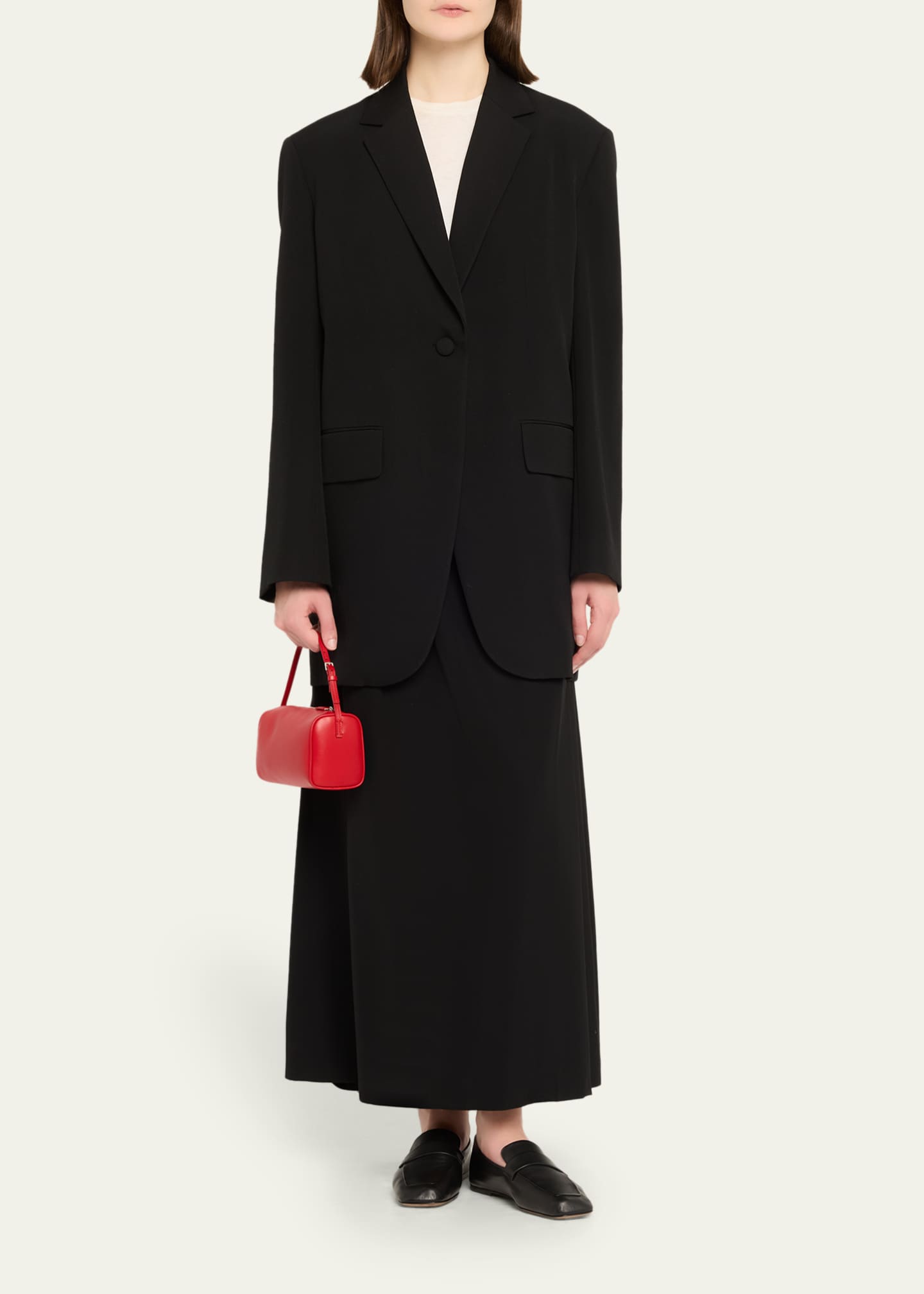 90s Top-Handle Bag in Silk Leather