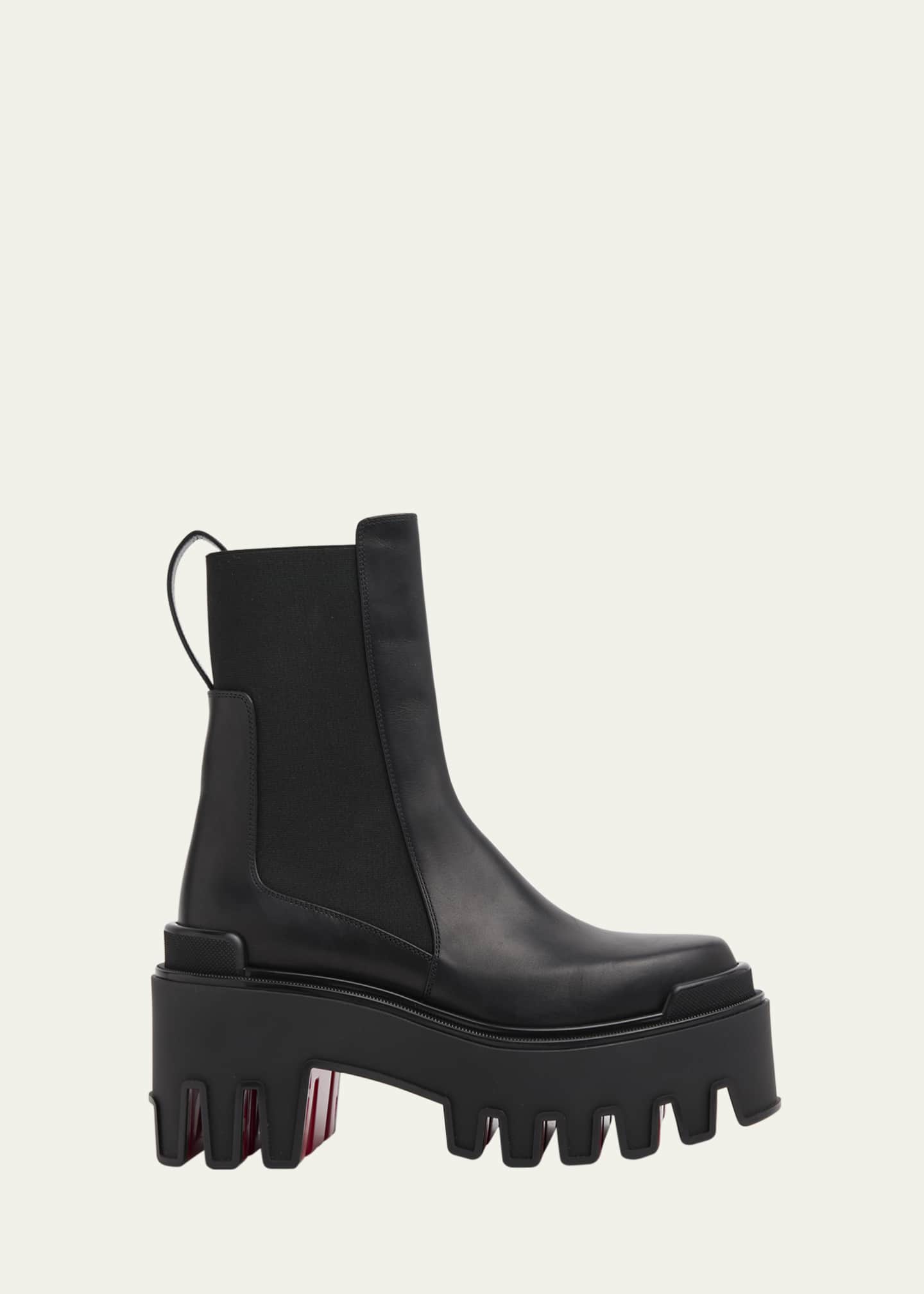 Christian Louboutin 80mm Marcharcroc Platform Leather Chelsea