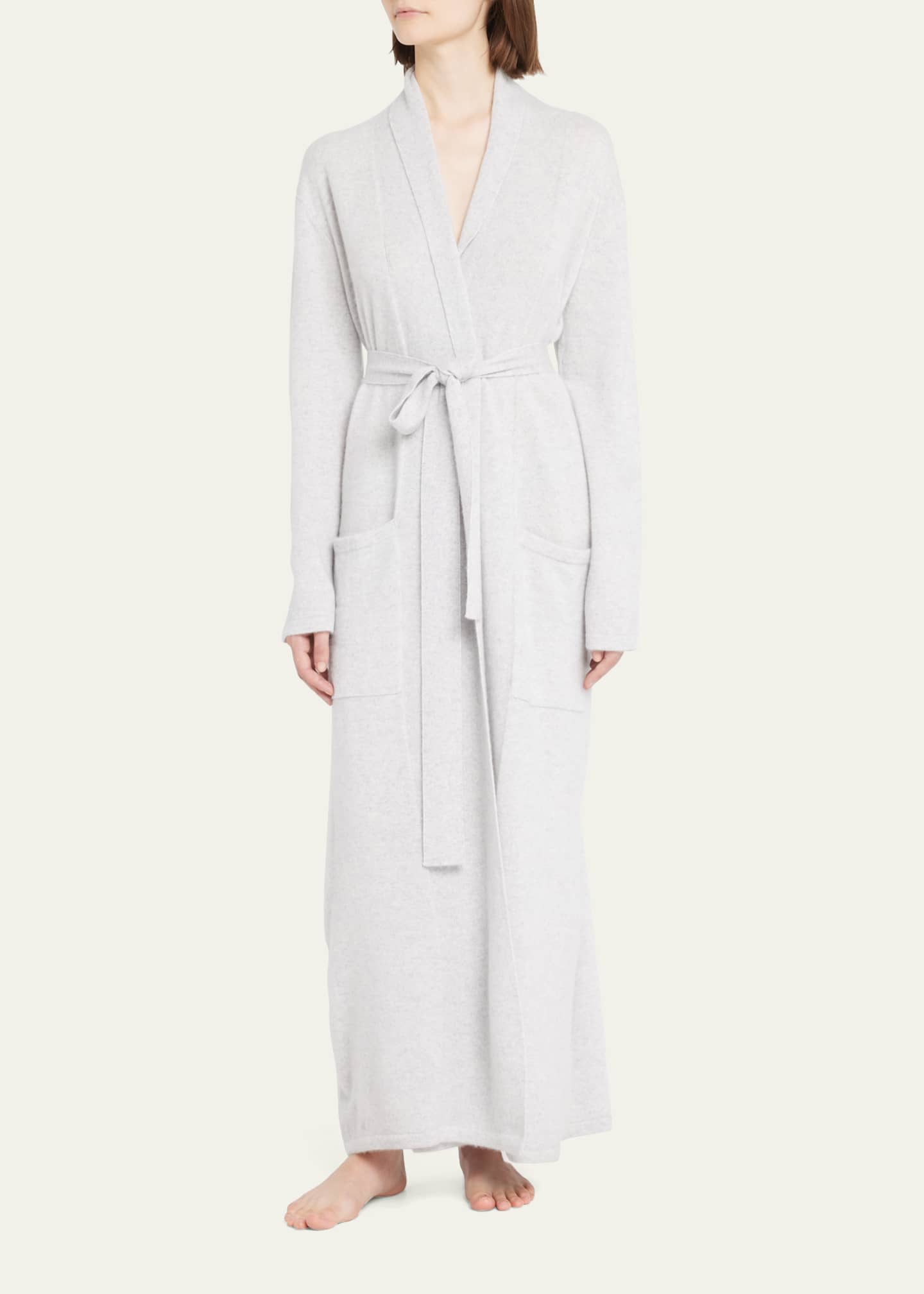 Arlotta Cashmere Long Cashmere Robe with Shawl Collar Bergdorf Goodman
