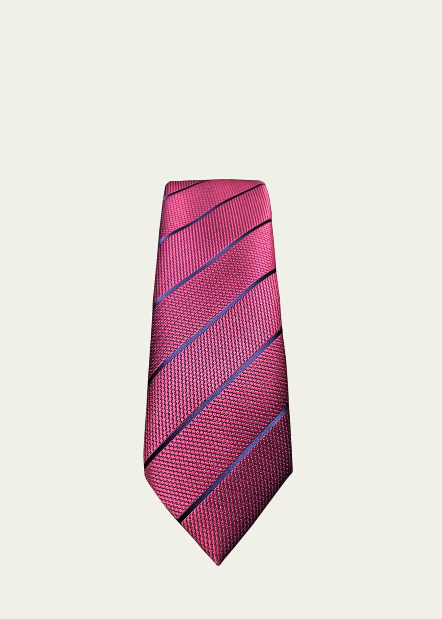 Charvet Wide Textured Stripe Tie