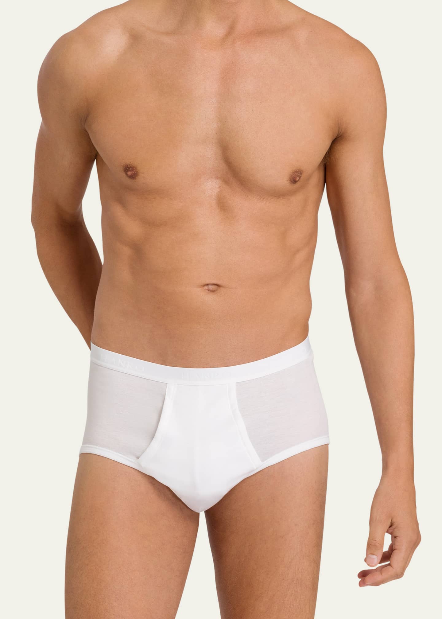 HANRO - Cotton Lace - Full Brief - powder