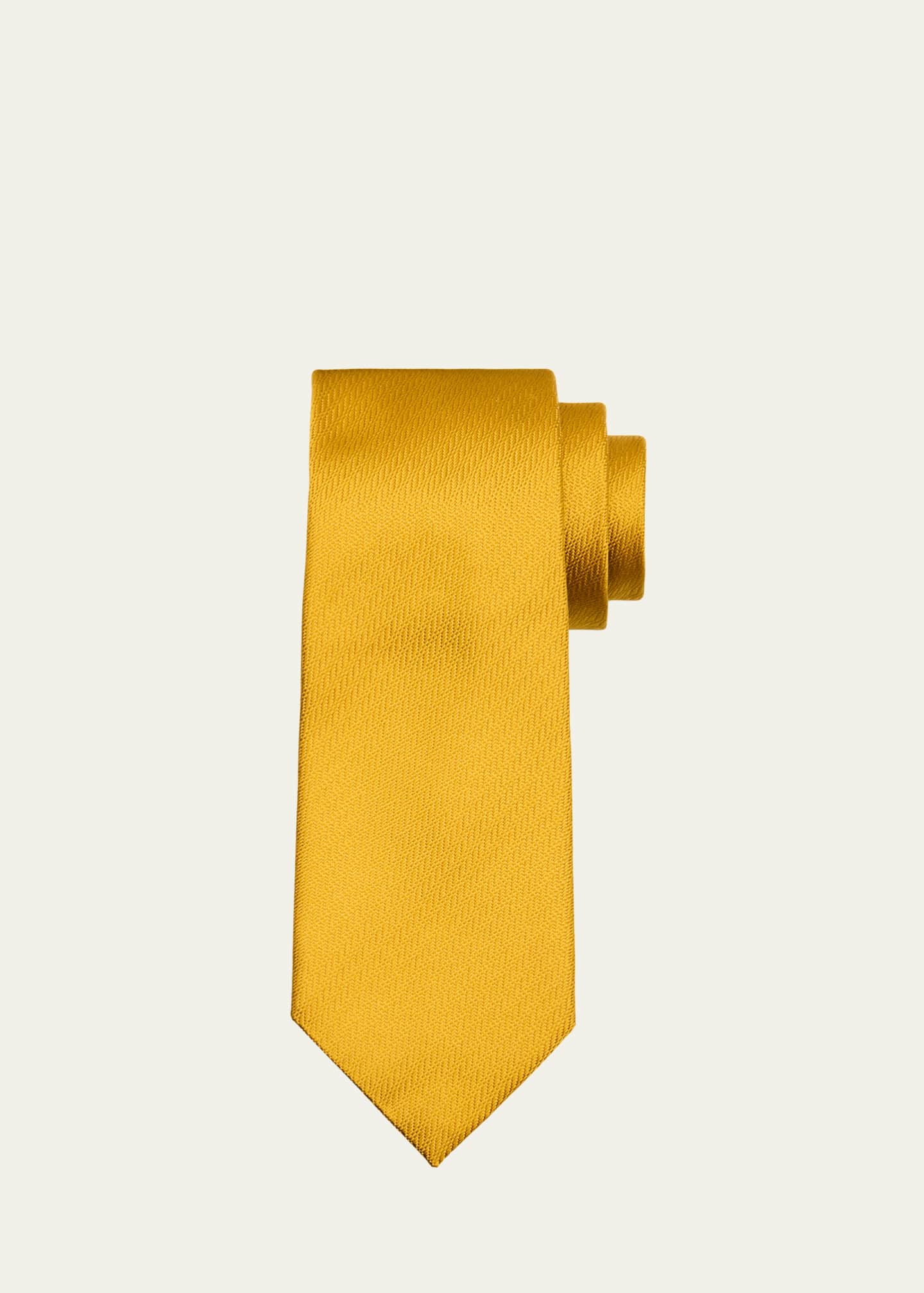 Charvet Men's Chevron Silk Tie