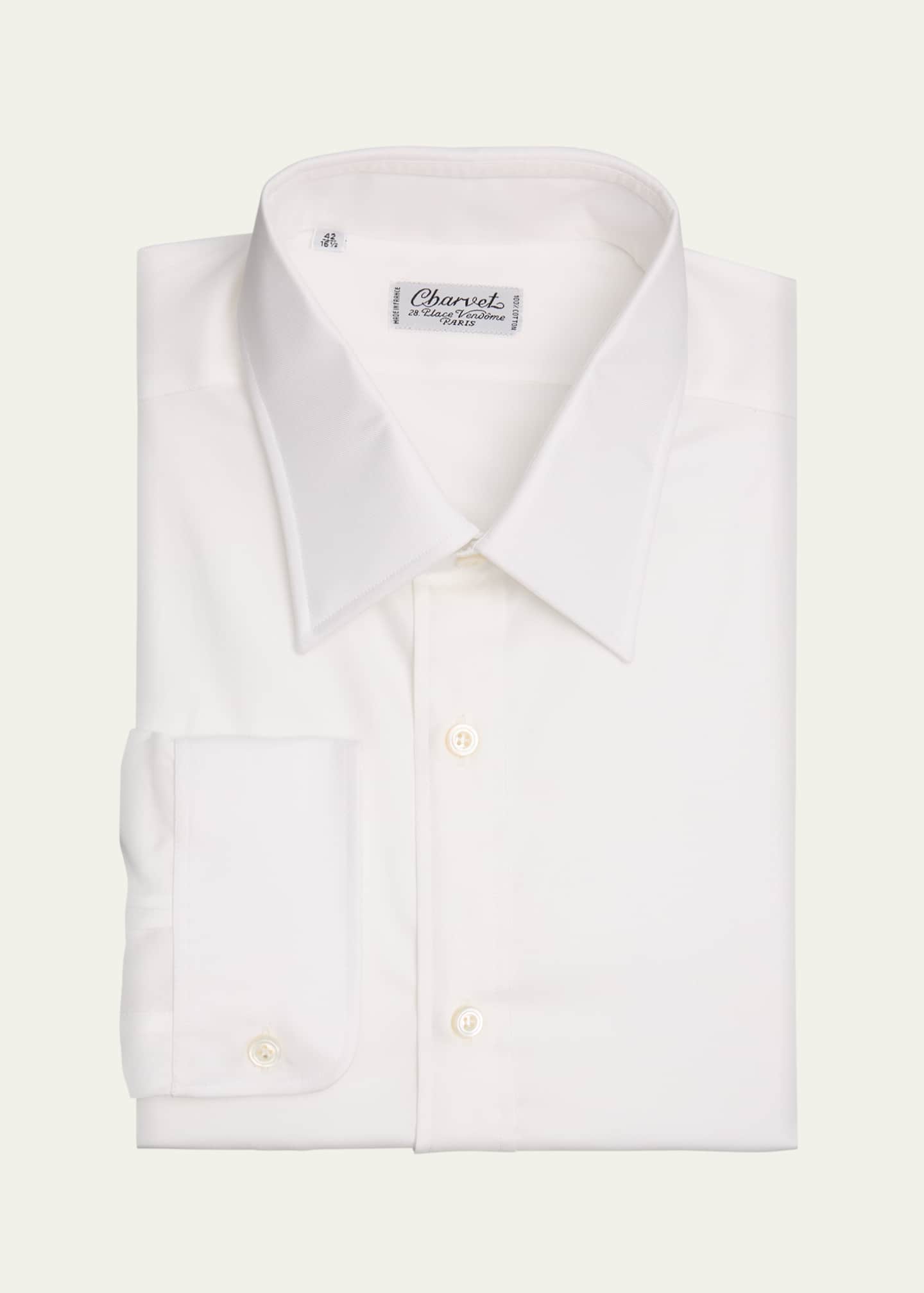 Charvet Men's Super Panama Cotton Dress Shirt - Bergdorf Goodman