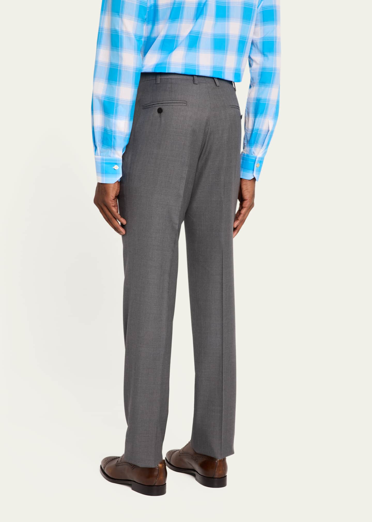 Kiton Men's 15 Micron Wool Trousers Image 3 of 5
