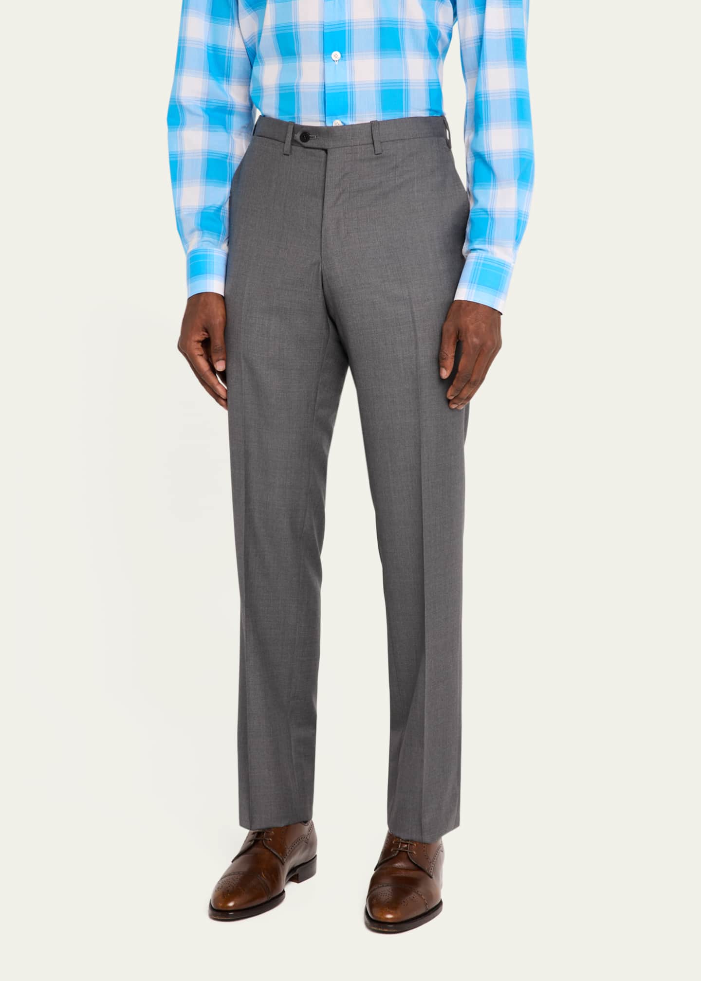 Kiton Men's 15 Micron Wool Trousers Image 4 of 5