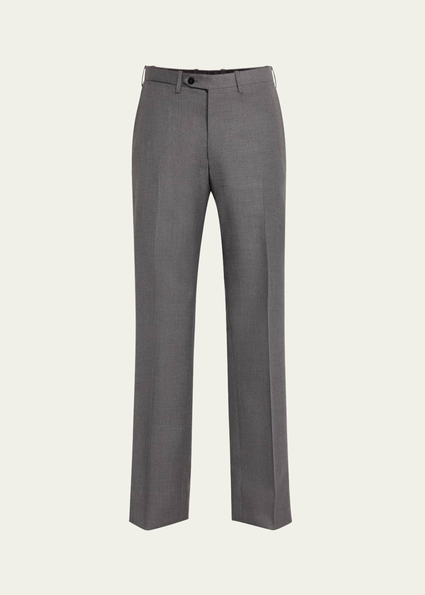 Kiton Men's 15 Micron Wool Trousers Image 1 of 5