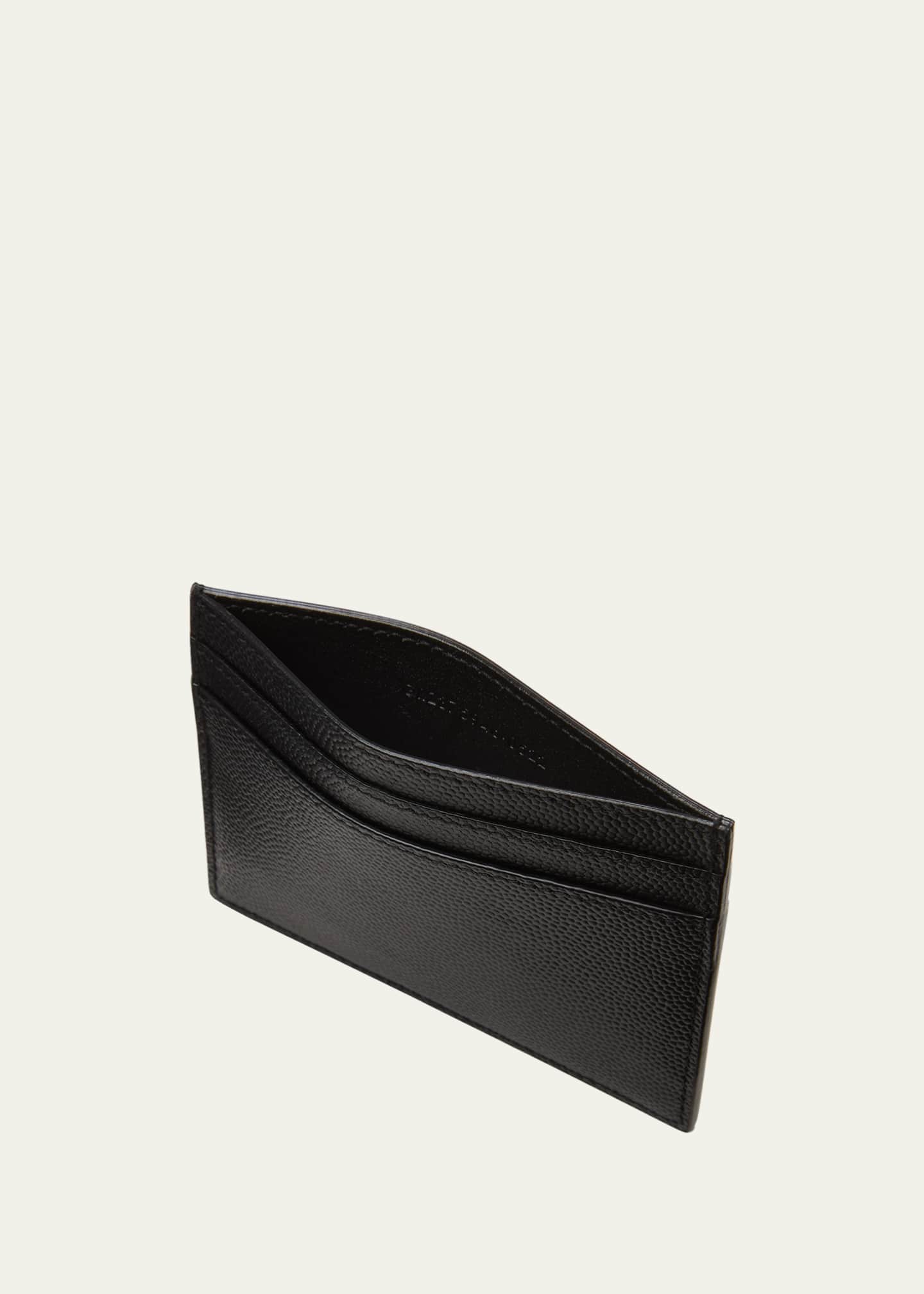 Saint Laurent Pebbled Leather Classic Card Case Image 4 of 4