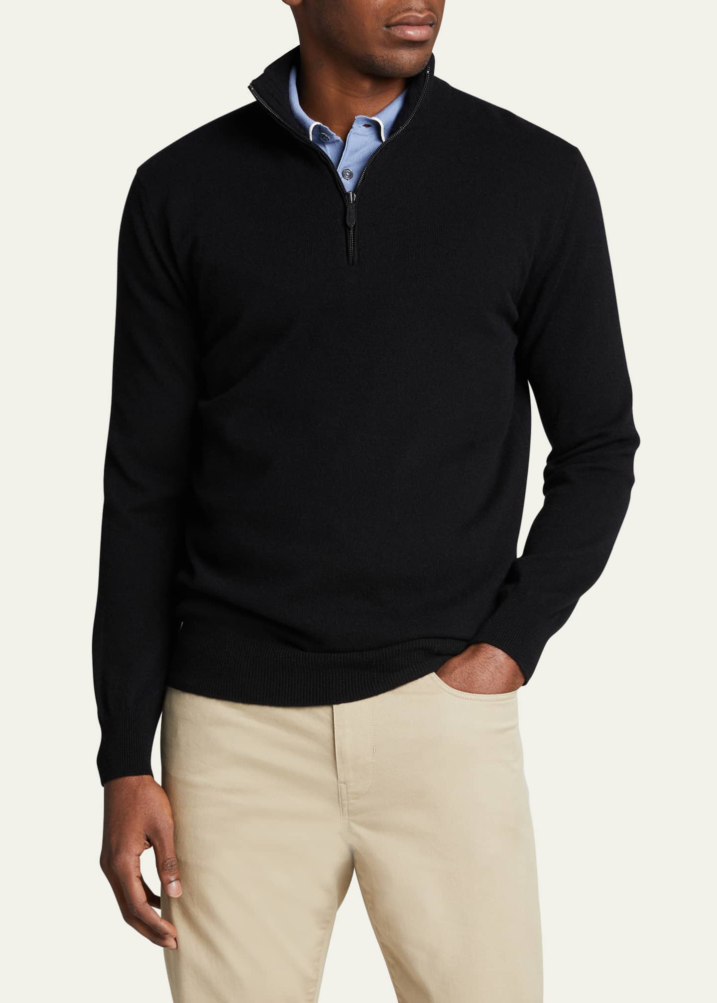 Black quarter zip sweater deals