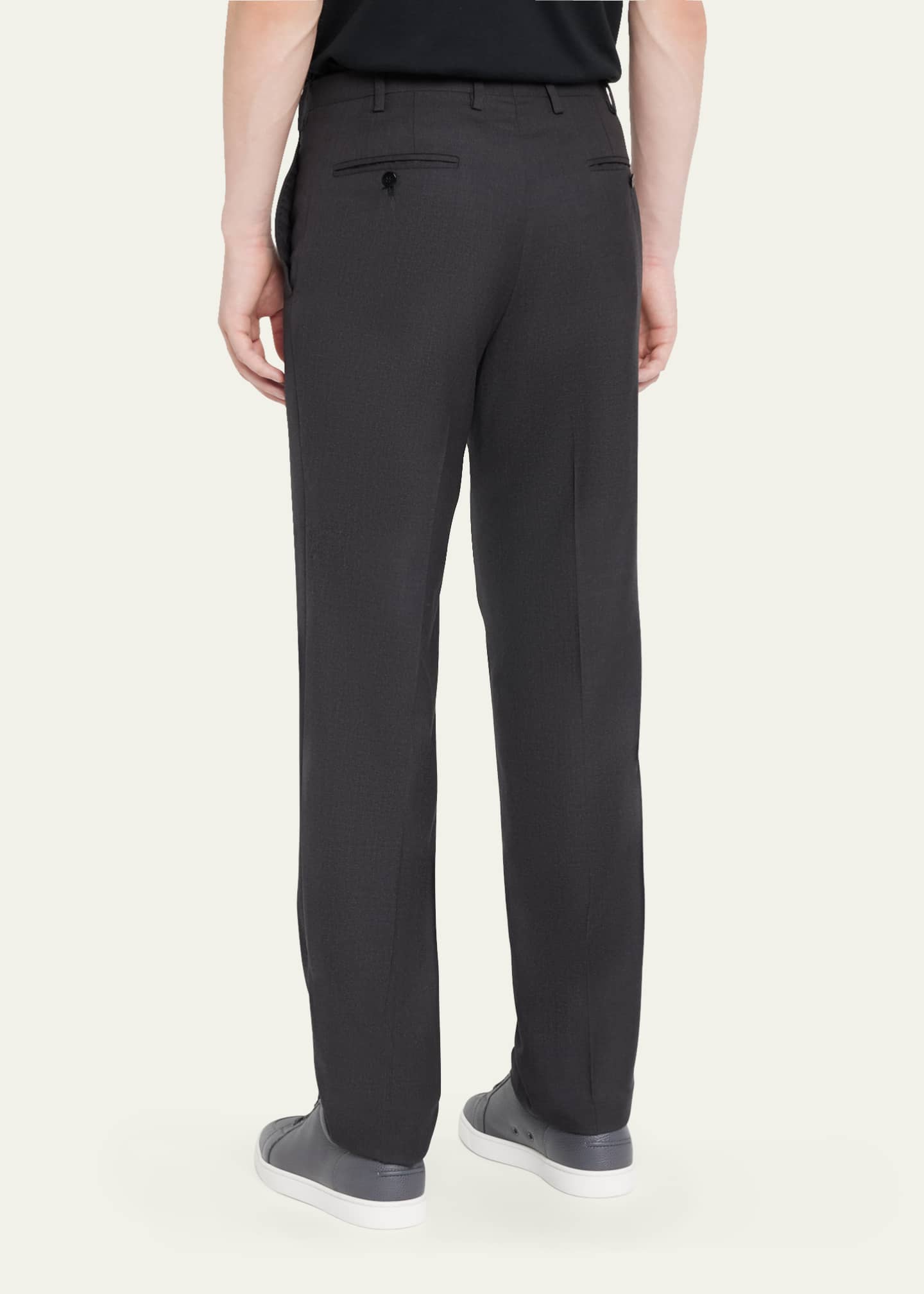 Kiton Men's 15 Micron Wool Trousers Image 3 of 5