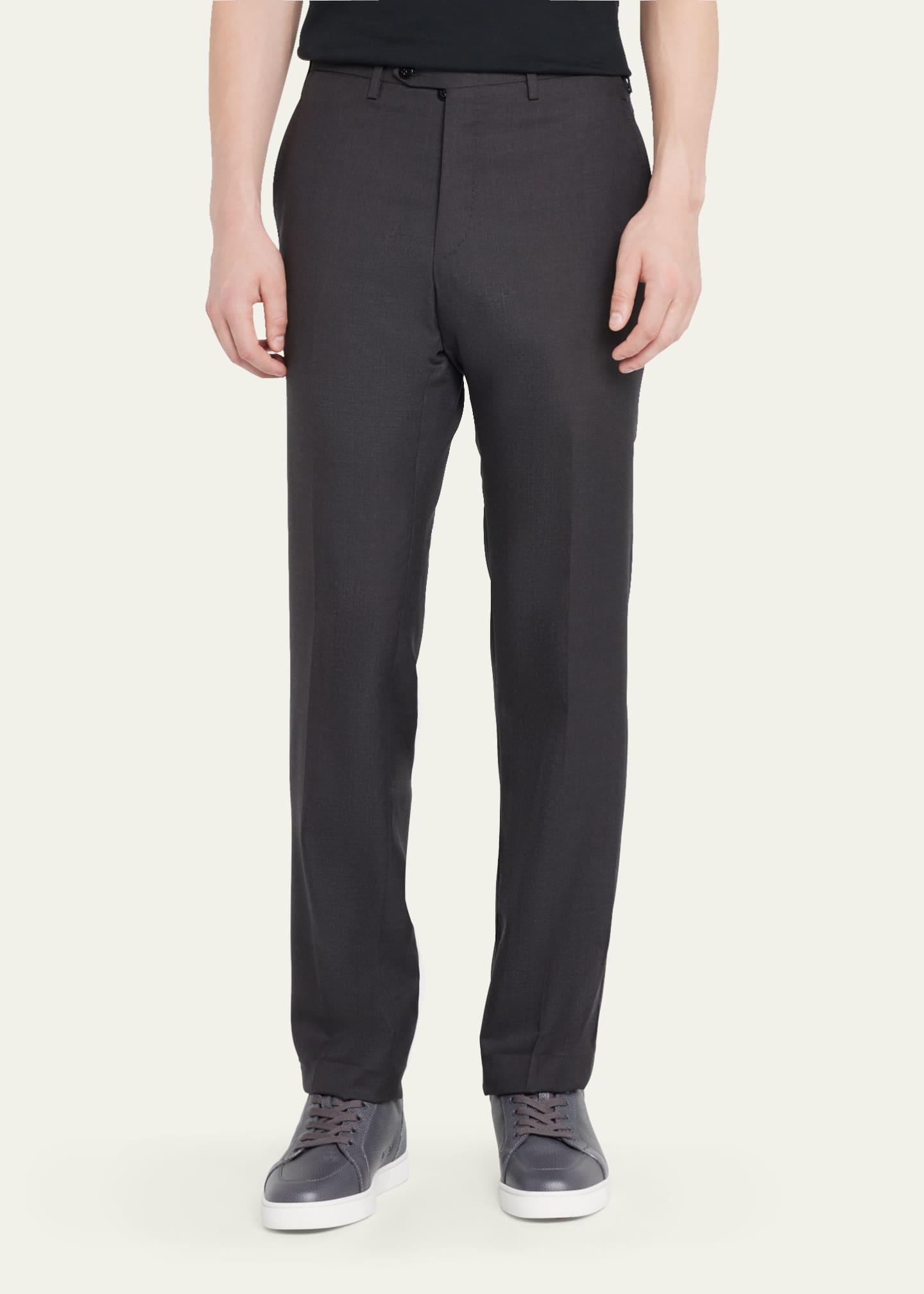 Kiton Men's 15 Micron Wool Trousers Image 4 of 5