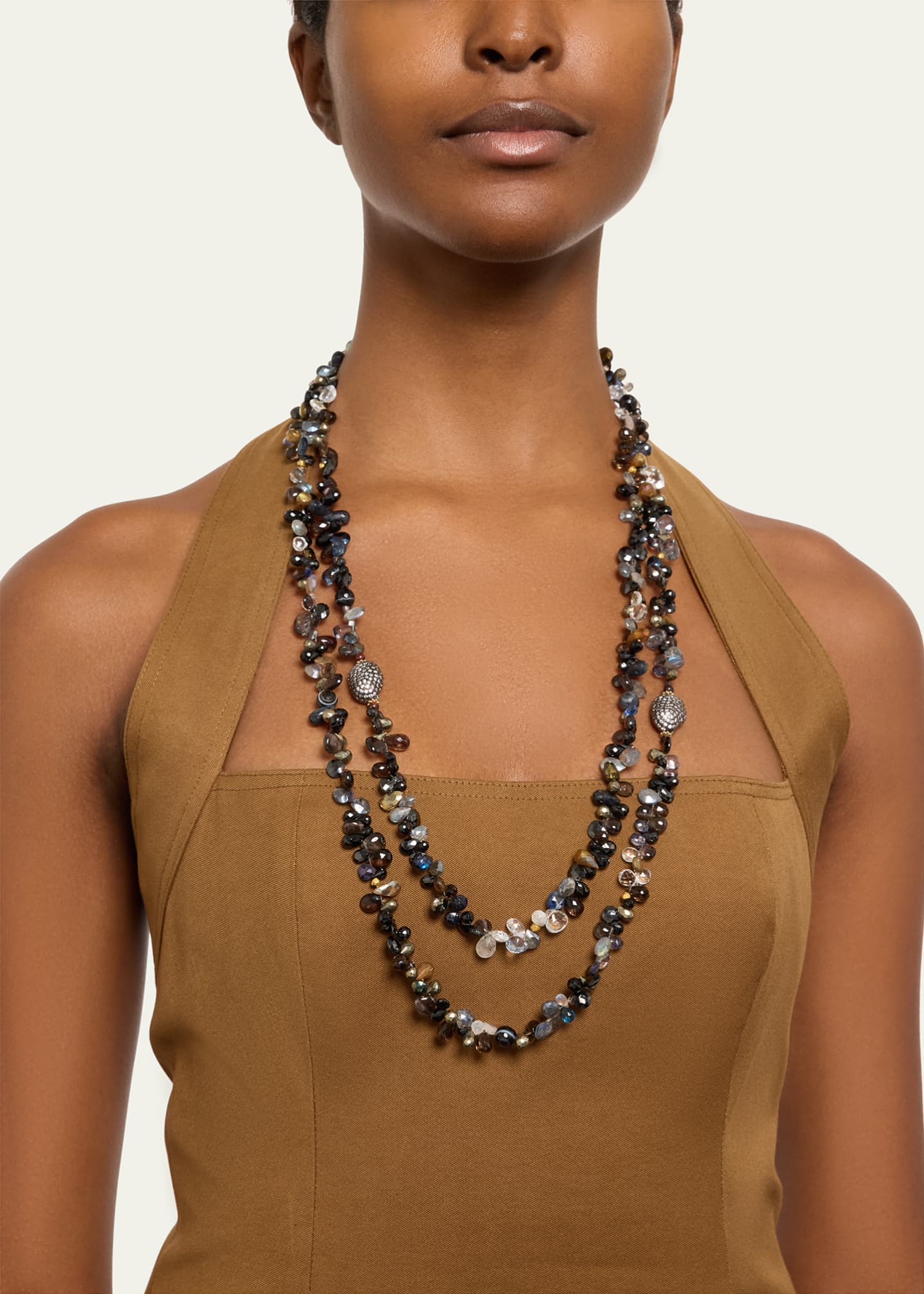 Meredith Frederick Dominique Onyx Mixed-Stone Necklace Image 2 of 4
