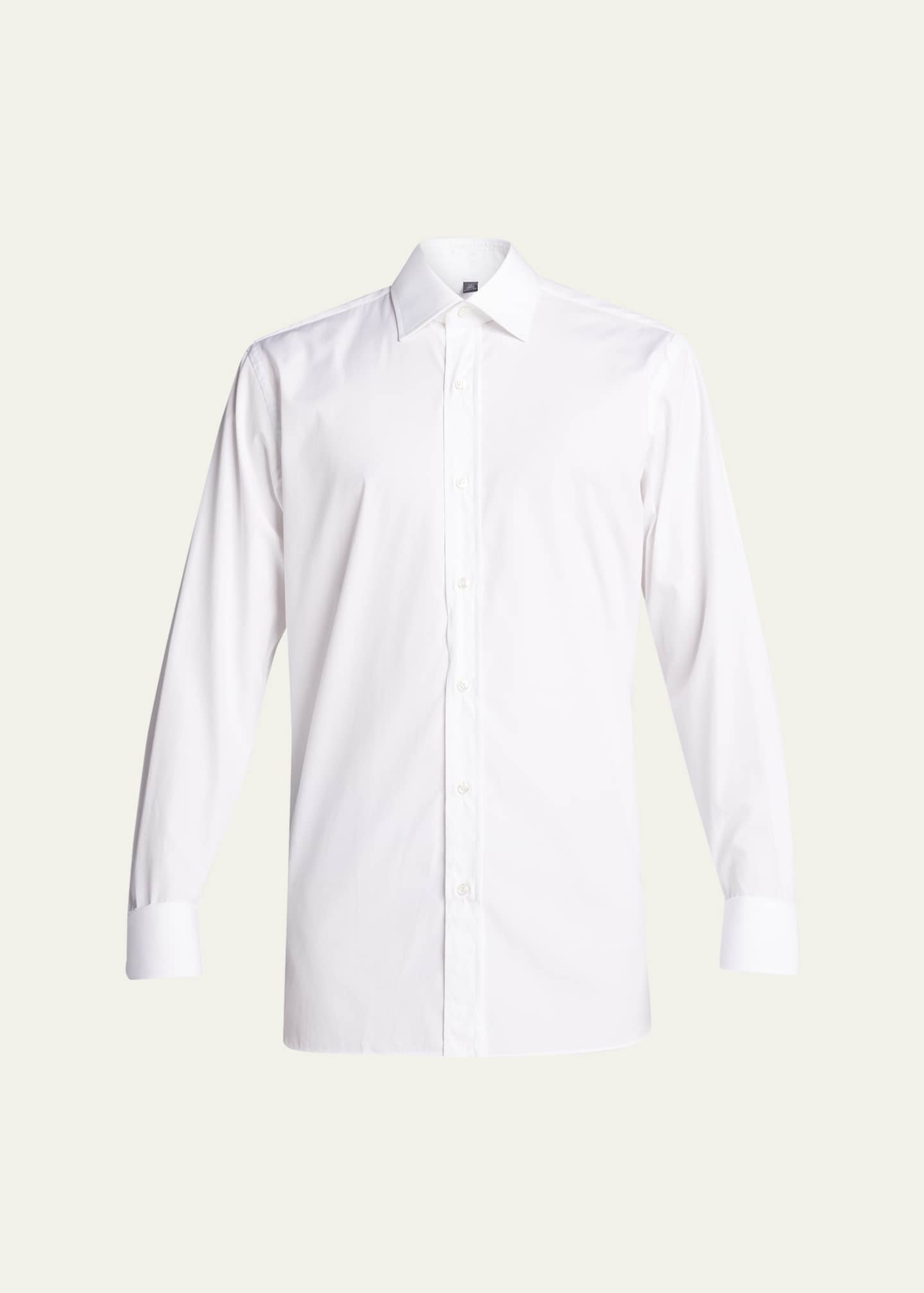 Bergdorf Goodman Men's Solid Poplin Dress Shirt Image 1 of 2