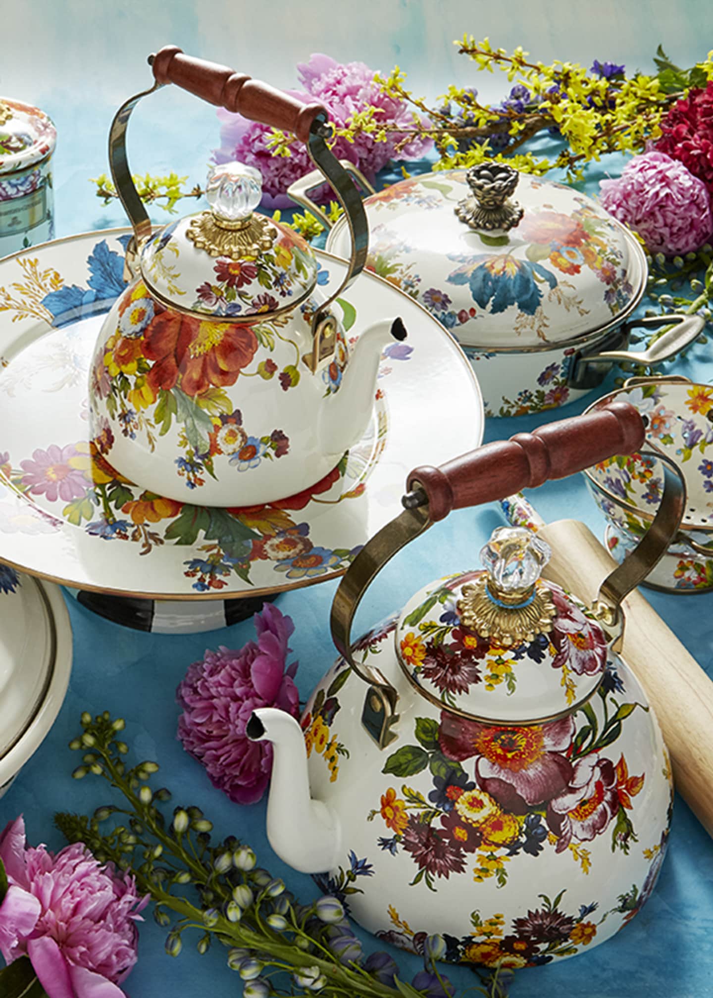 MacKenzie-Childs Flower Market Three-Quart Tea Kettle - Bergdorf