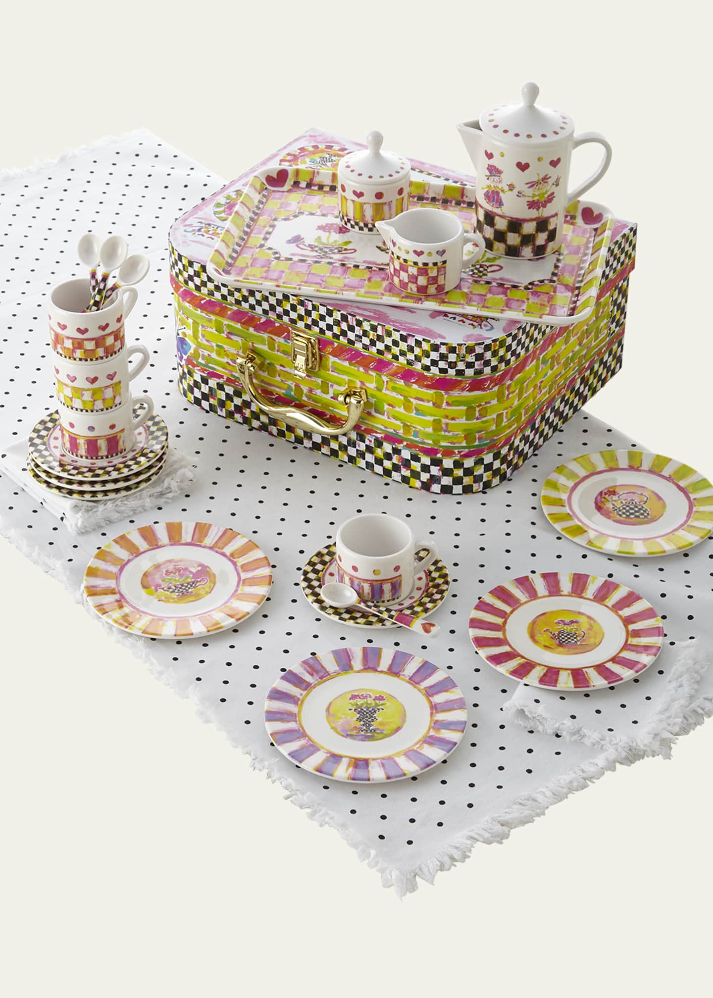 MacKenzie Childs Tea Party Tea Set Bergdorf Goodman