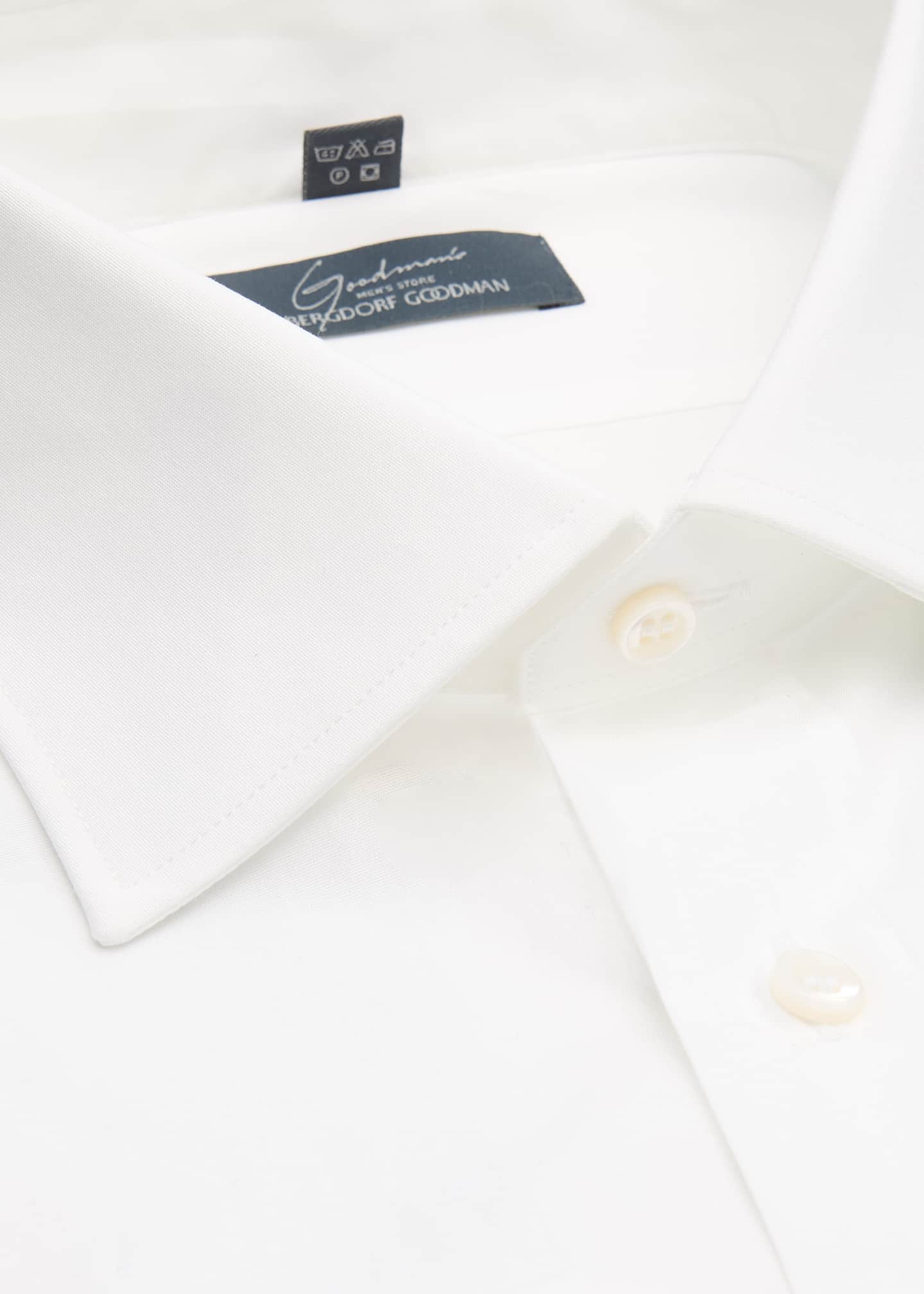 Bergdorf Goodman Men's Solid Poplin Sport Shirt Image 2 of 2