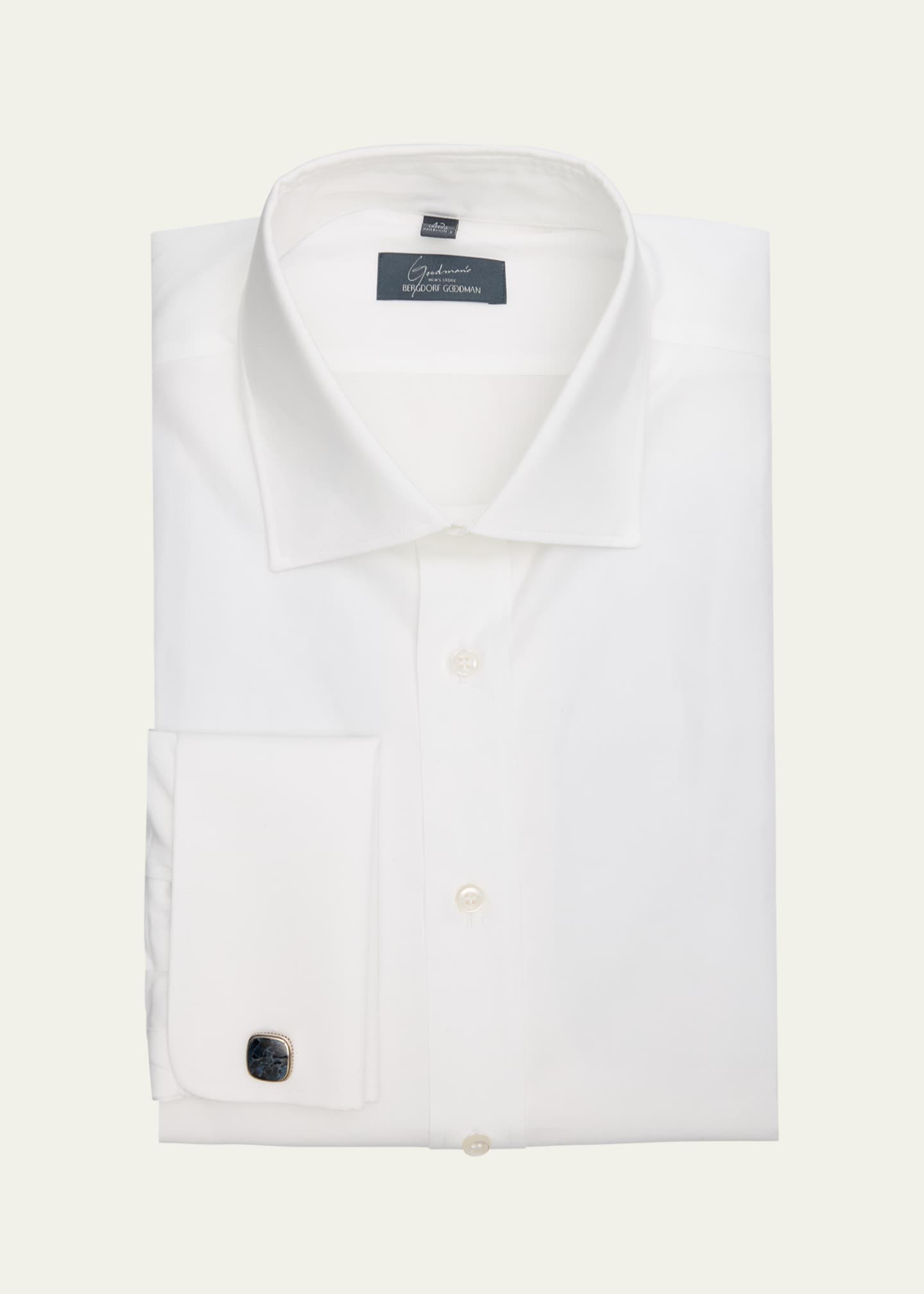 Bergdorf Goodman Men's Solid Poplin Sport Shirt Image 1 of 2