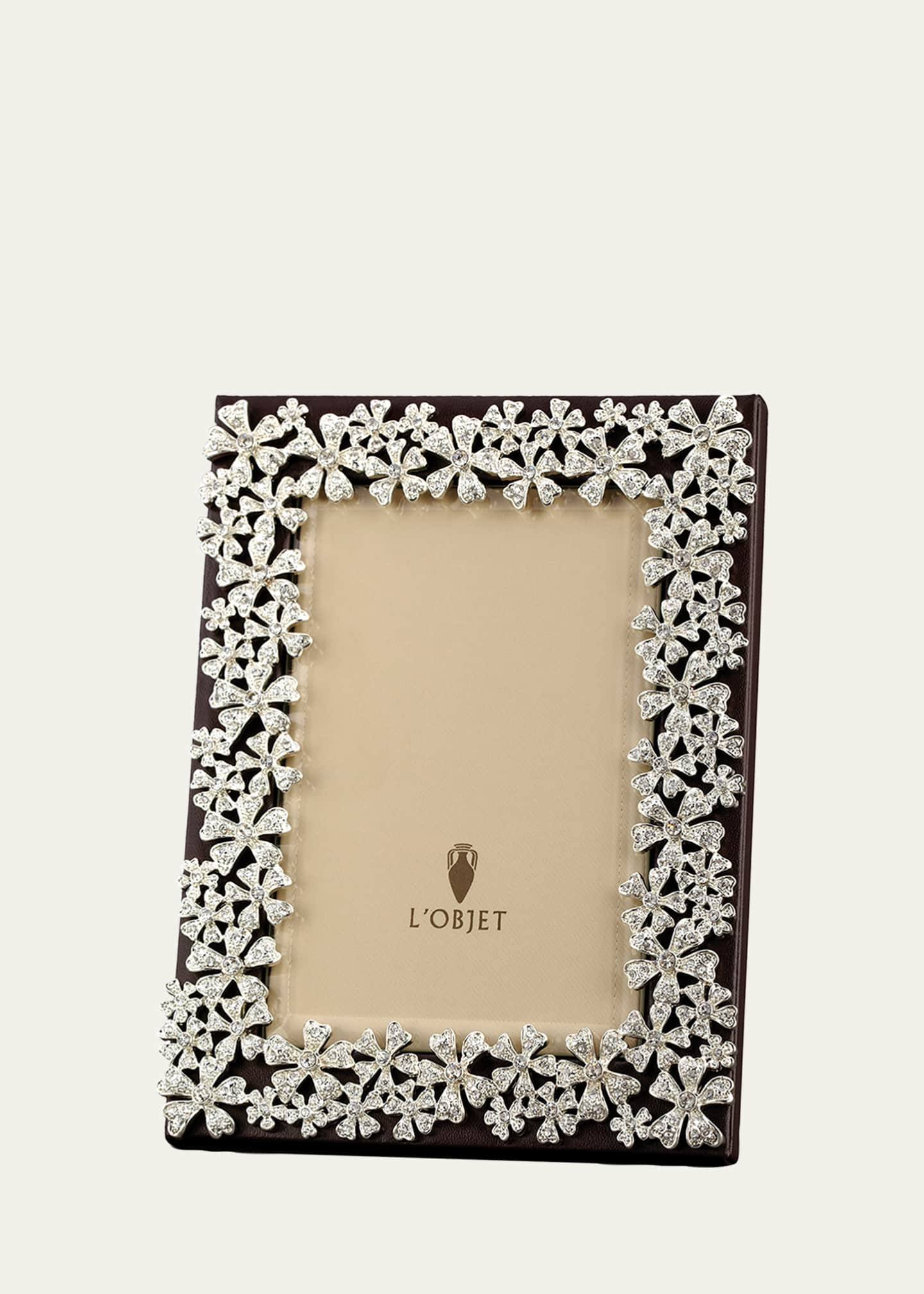 L'Objet Garland Swarovski® Crystal Picture Frame, 5" x 7"
