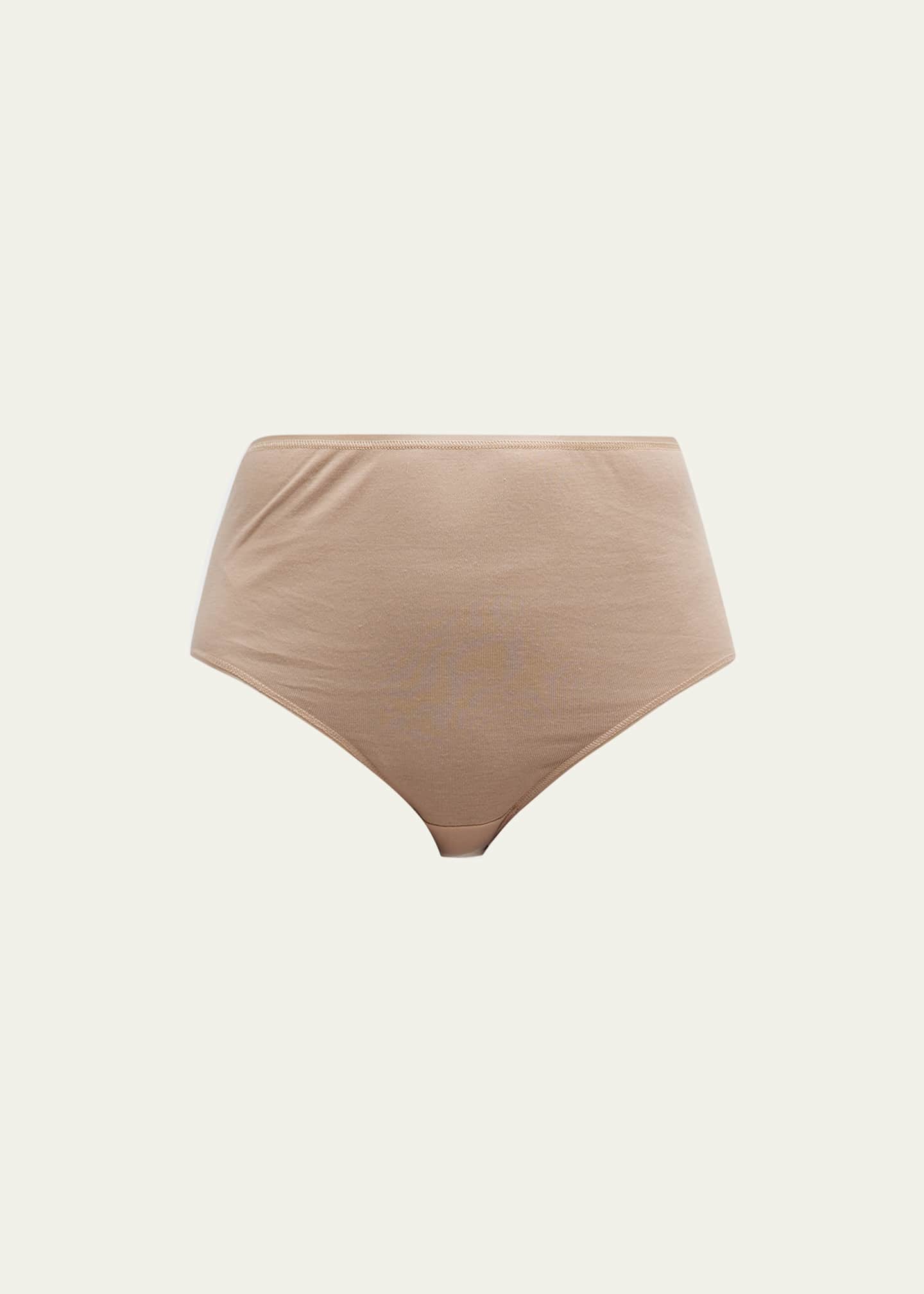 Hanro Cotton Seamless Satin-Trim Briefs Image 1 of 5