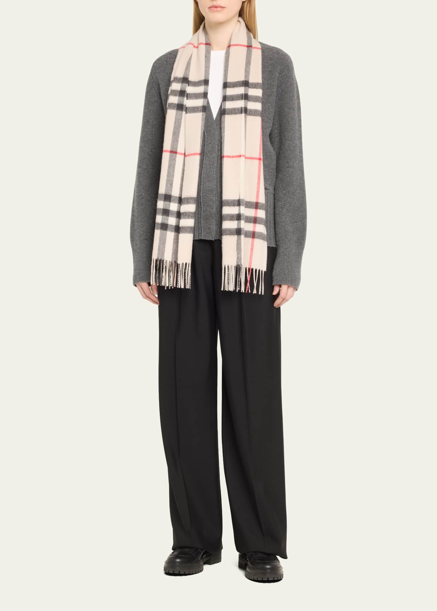 Burberry classic giant check cashmere scarf shop