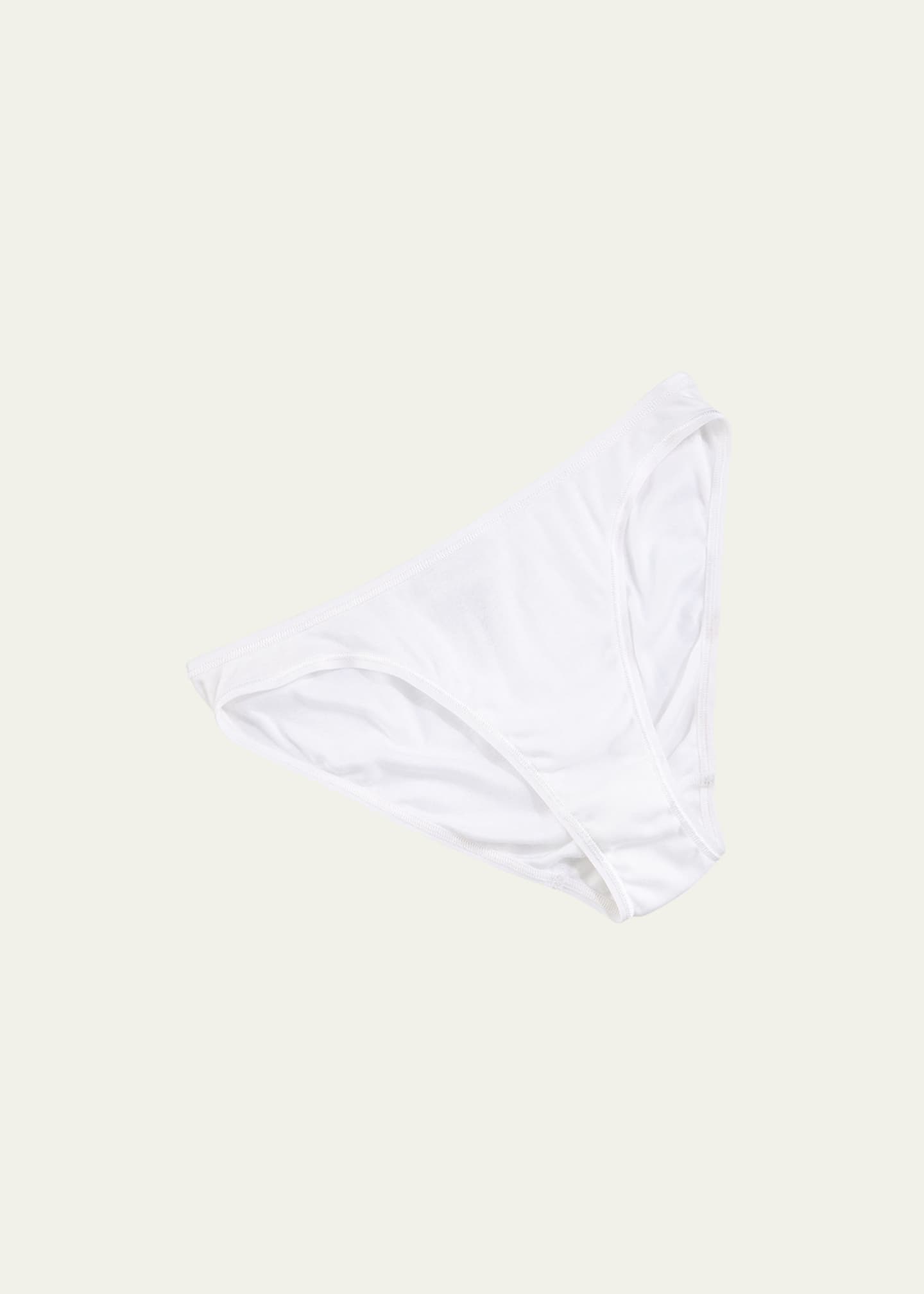 Hanro Seamless High-Cut Cotton Briefs Image 2 of 3