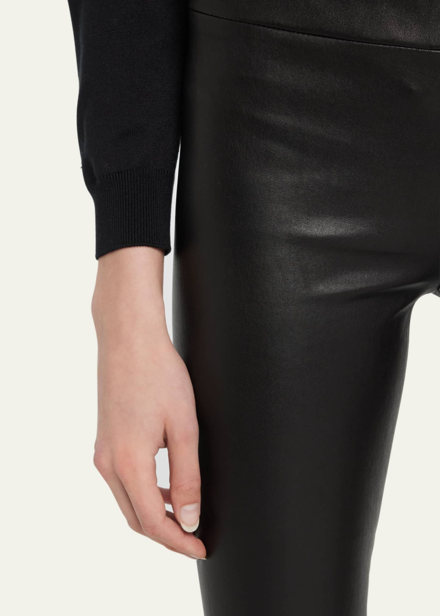 The row moto leather leggings best sale