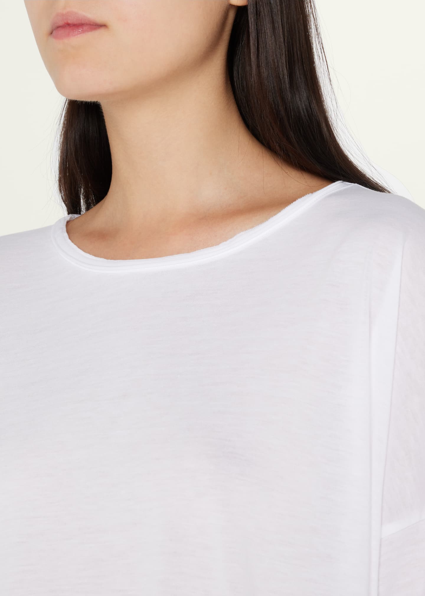 Eskandar Long-Sleeve Scoop-Neck Lightweight T-Shirt - Bergdorf Goodman