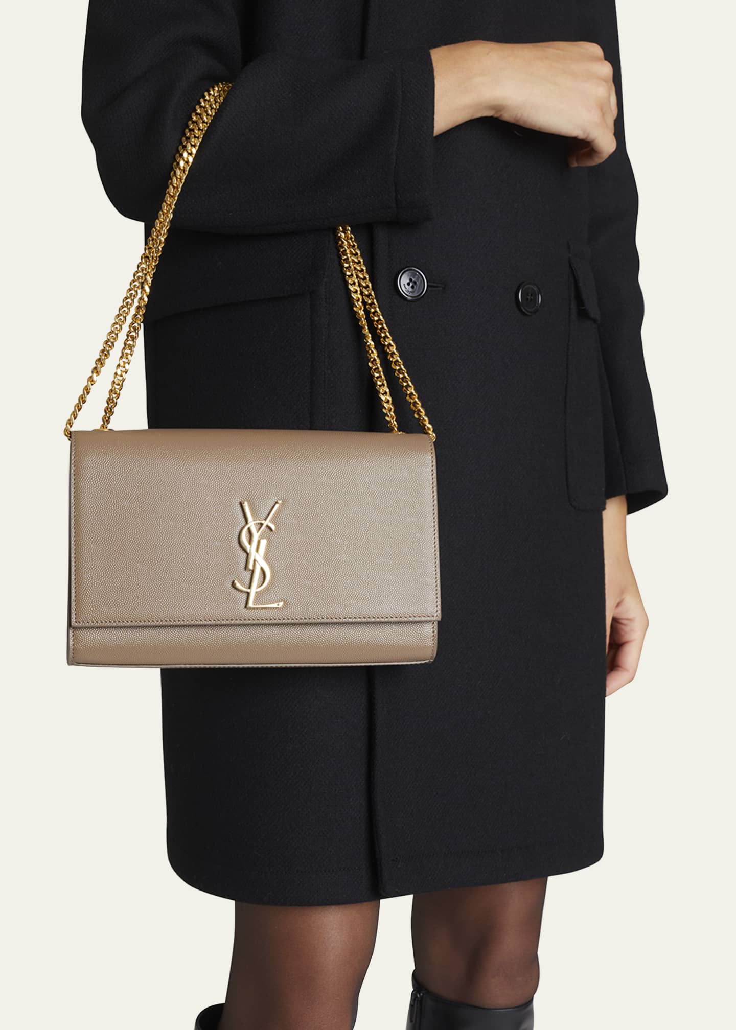 Saint Laurent Monogram YSL Medium Chain Shoulder Bag - Bergdorf Goodman