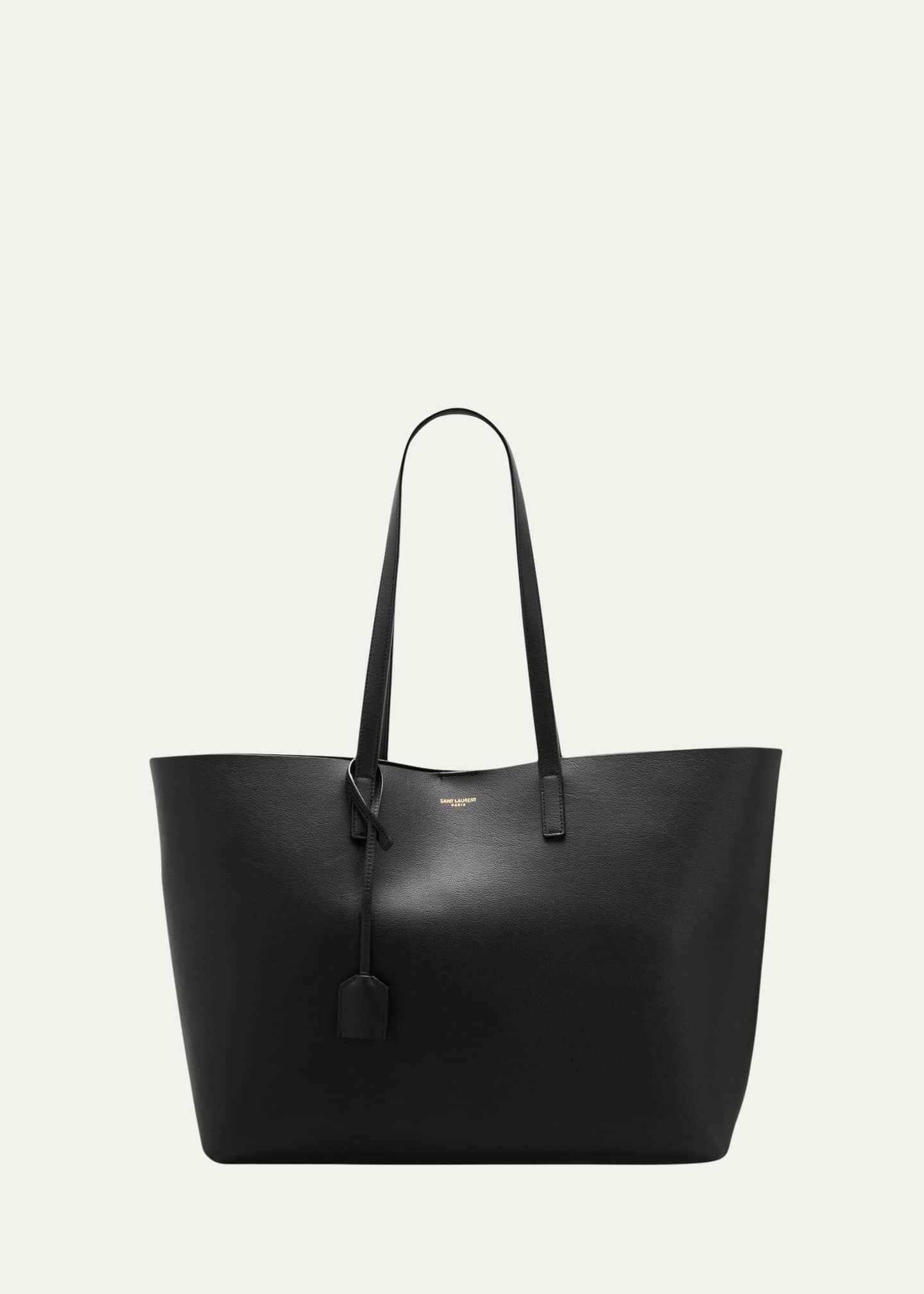 Saint Laurent Shopping Bag East-West Tote in Smooth Leather Image 1 of 7