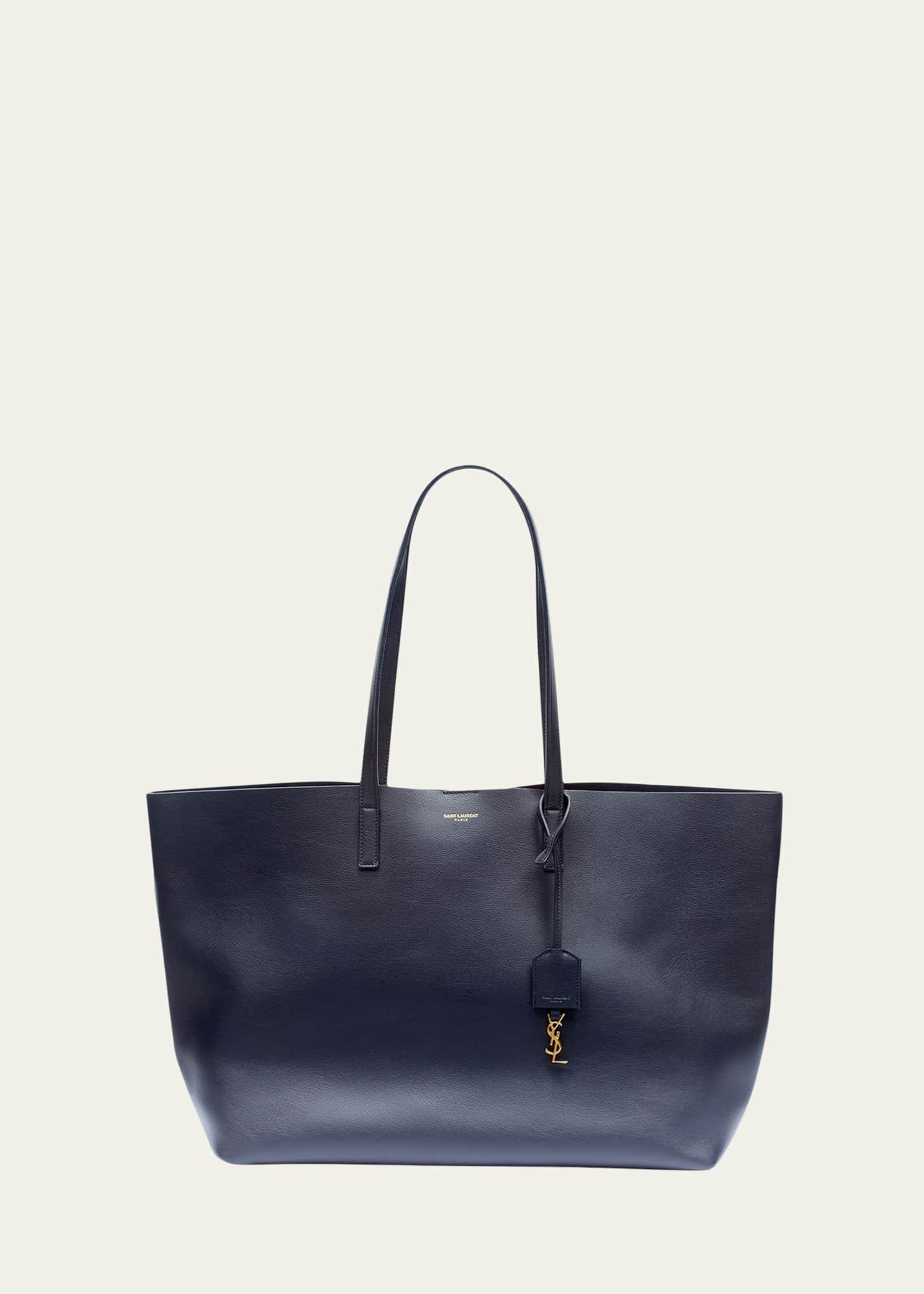 Saint laurent large leather cheap tote