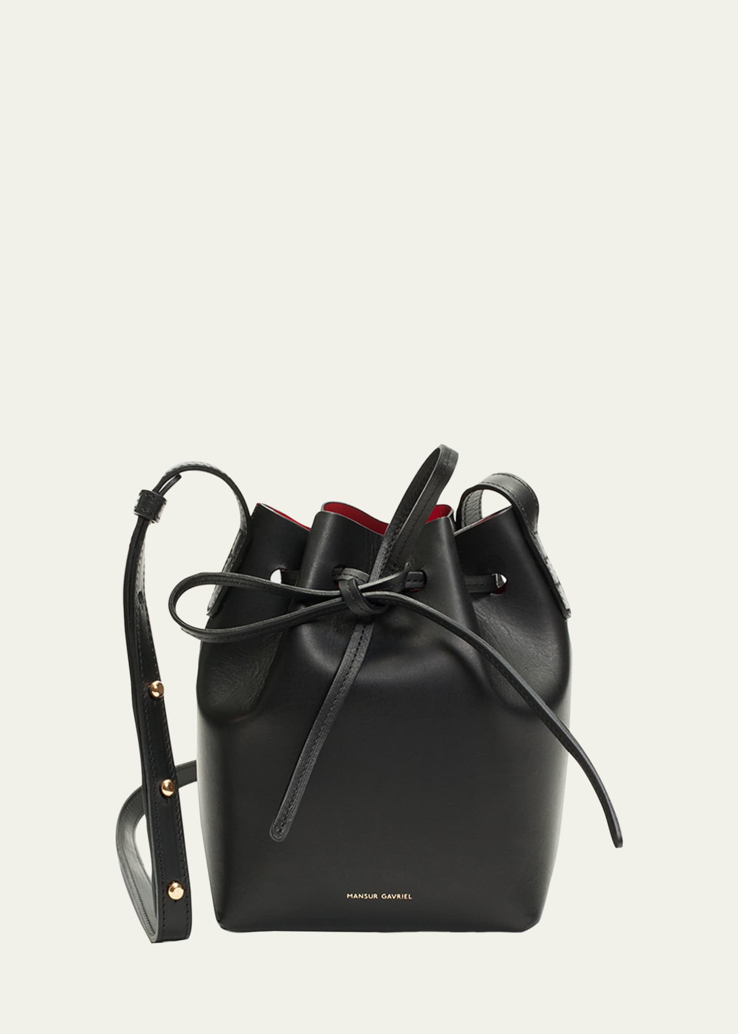 Mansur Gavriel Mini Vegetable-Tanned Leather Bucket Bag - Bergdorf Goodman