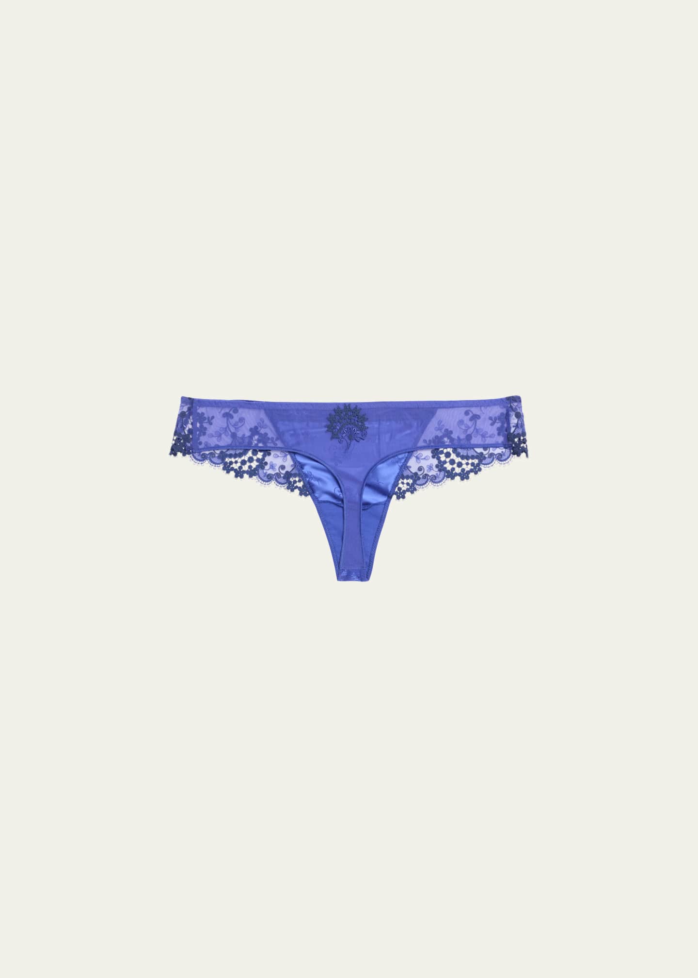 Simone Perele Wish Lace Mesh Tanga Image 3 of 5