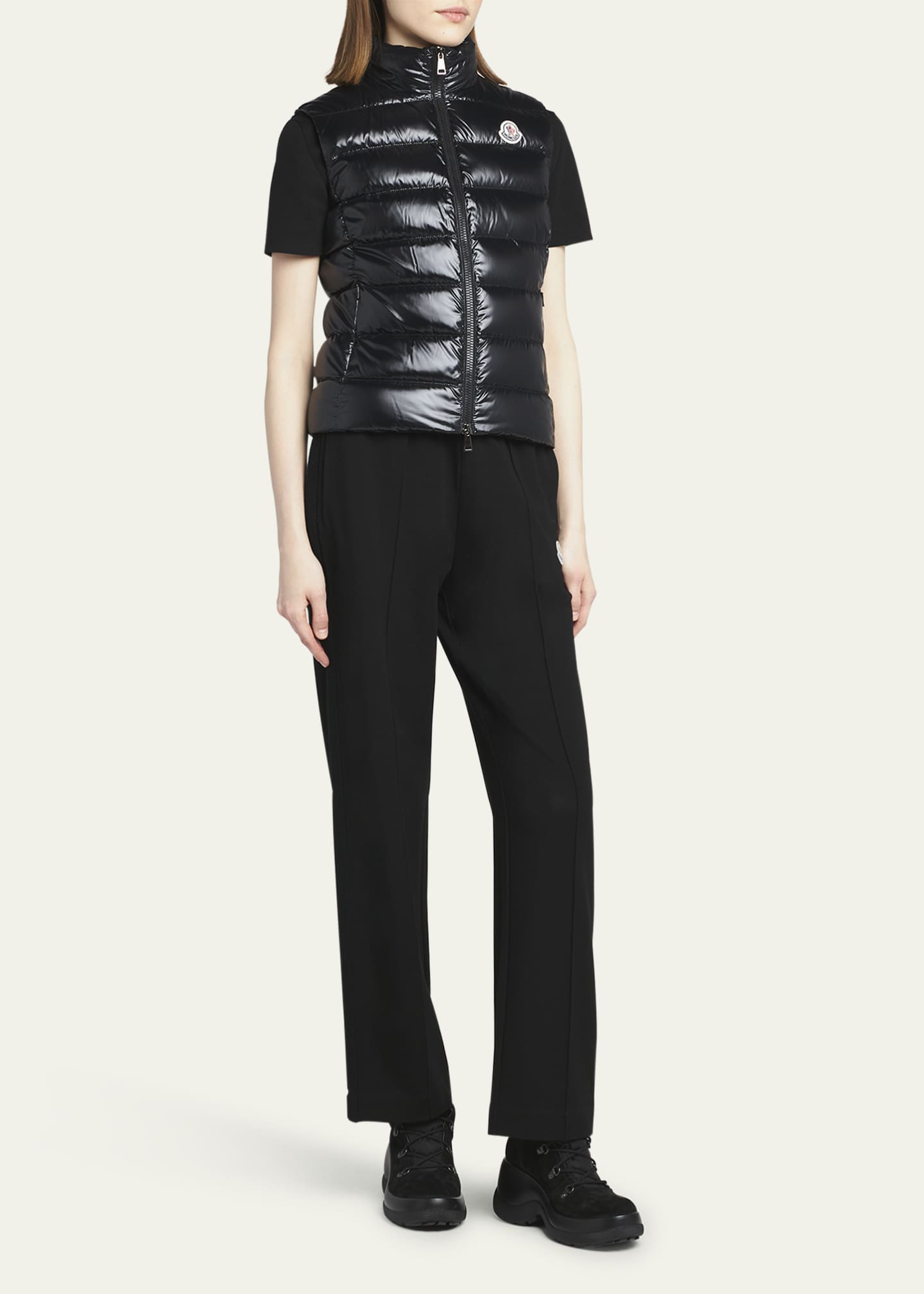 Ghany Shiny Quilted Puffer Vest