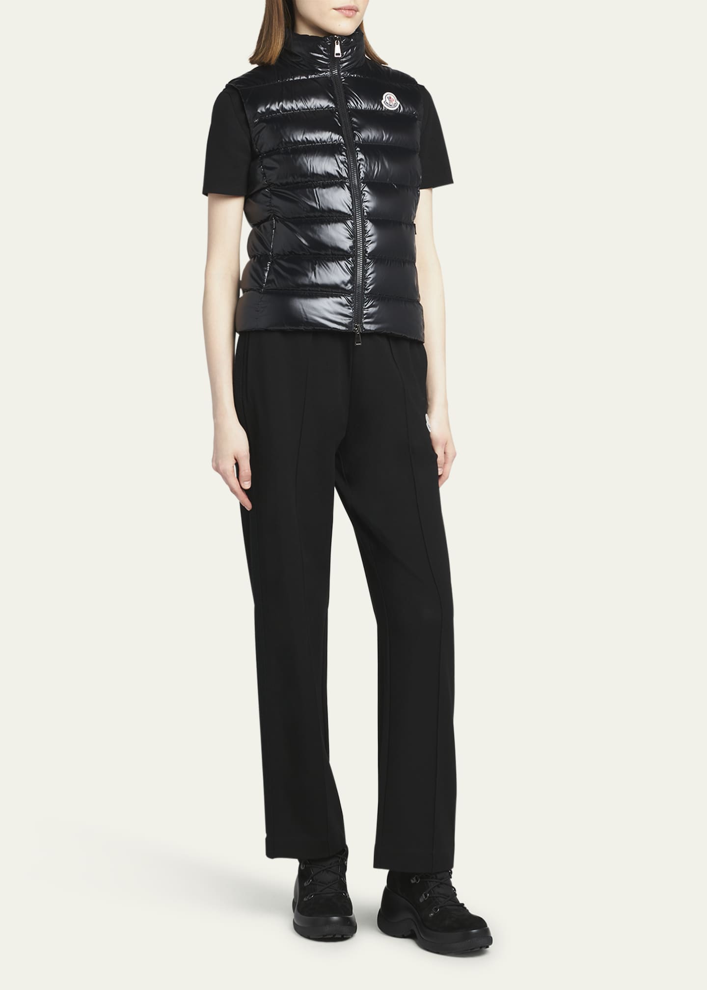 Moncler Ghany Shiny Quilted Puffer Vest - Bergdorf Goodman