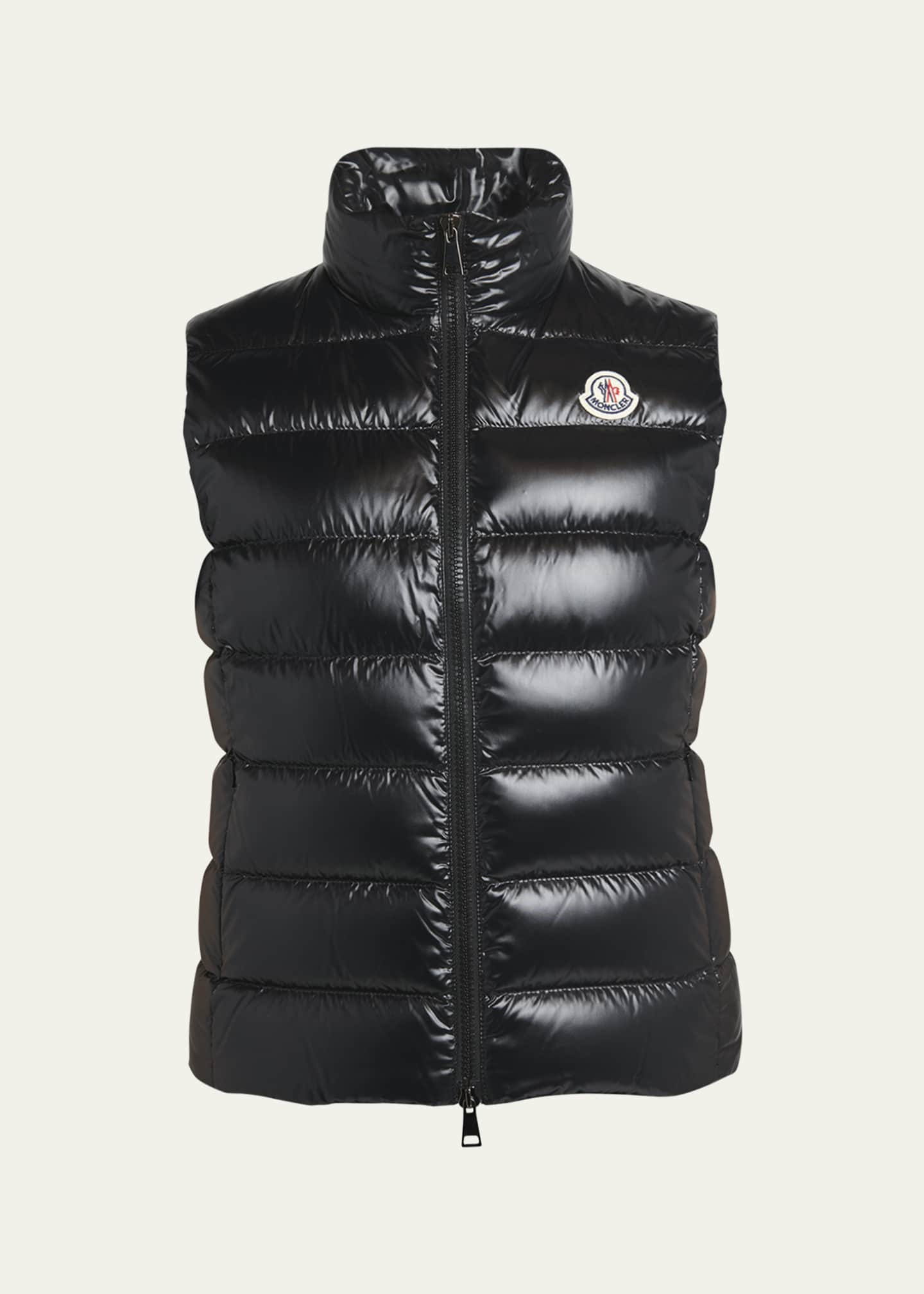 Moncler Ghany Shiny Quilted Puffer Vest - Bergdorf Goodman