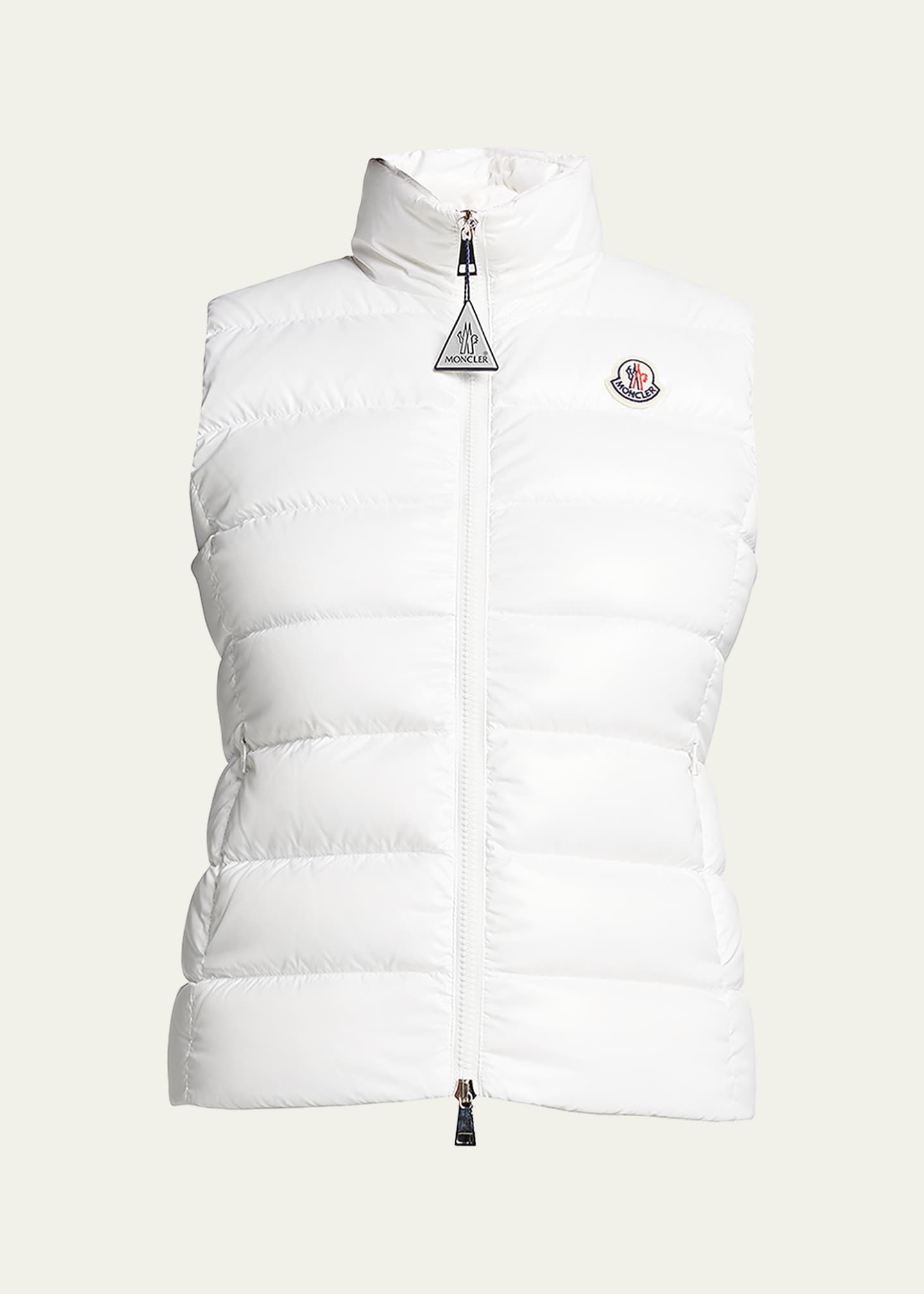 Moncler ghany shiny quilted puffer vest best sale