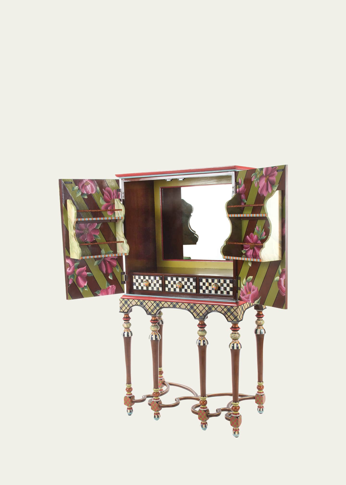 MacKenzie-Childs Foxtrot Bar Cabinet Image 2 of 2