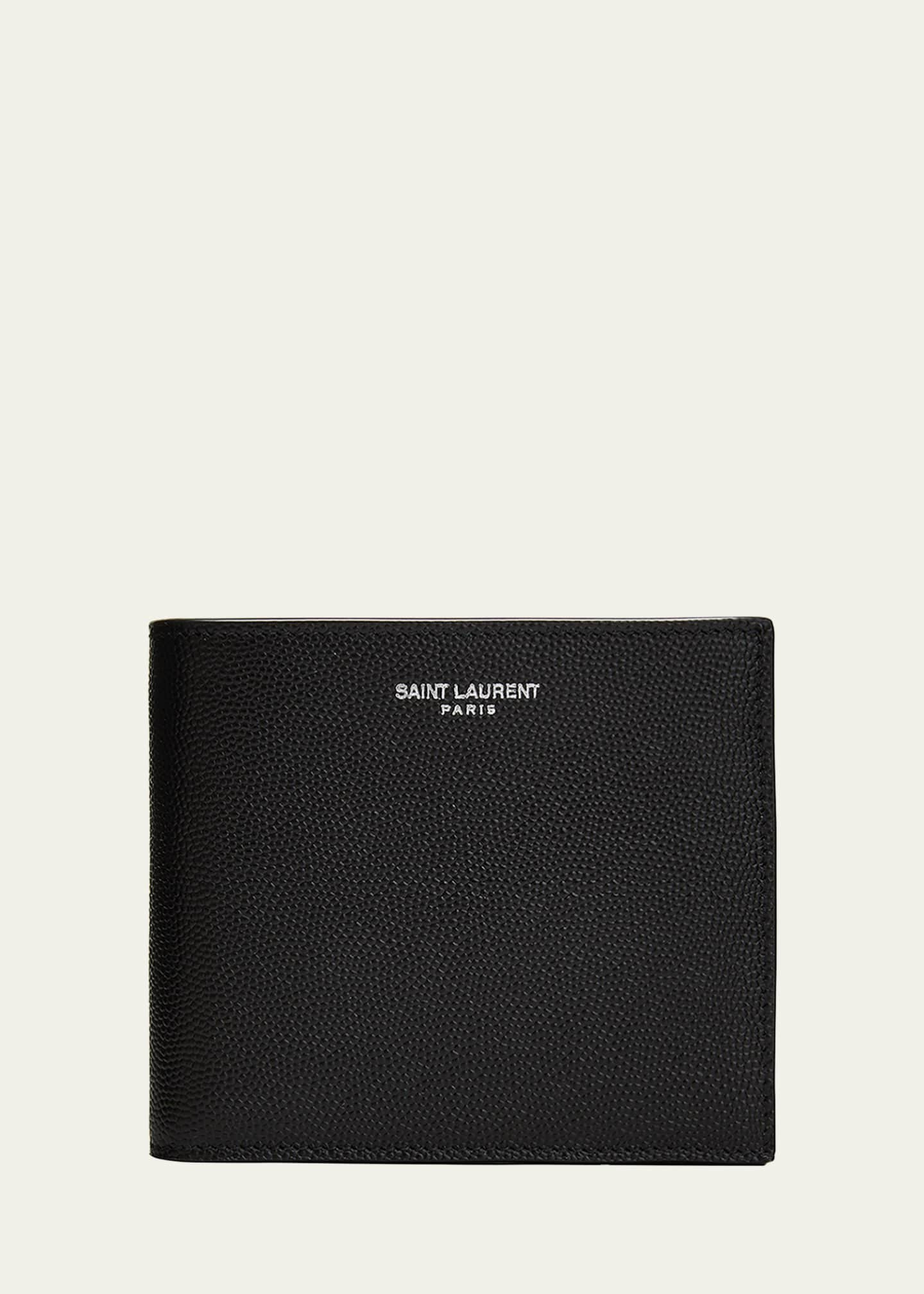 Saint Laurent | Men East/West Leather Wallet Black Unique