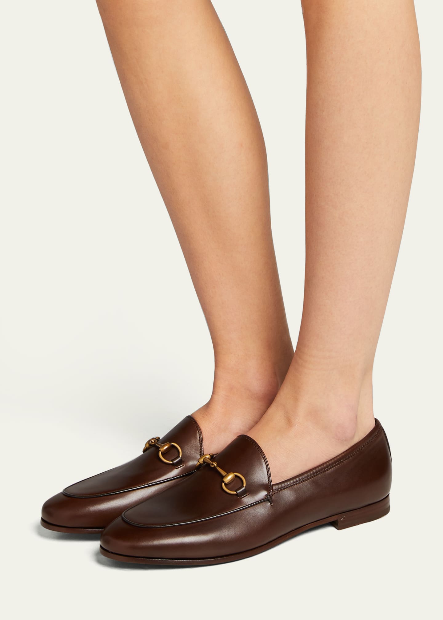 Gucci Leather Jordaan Loafers