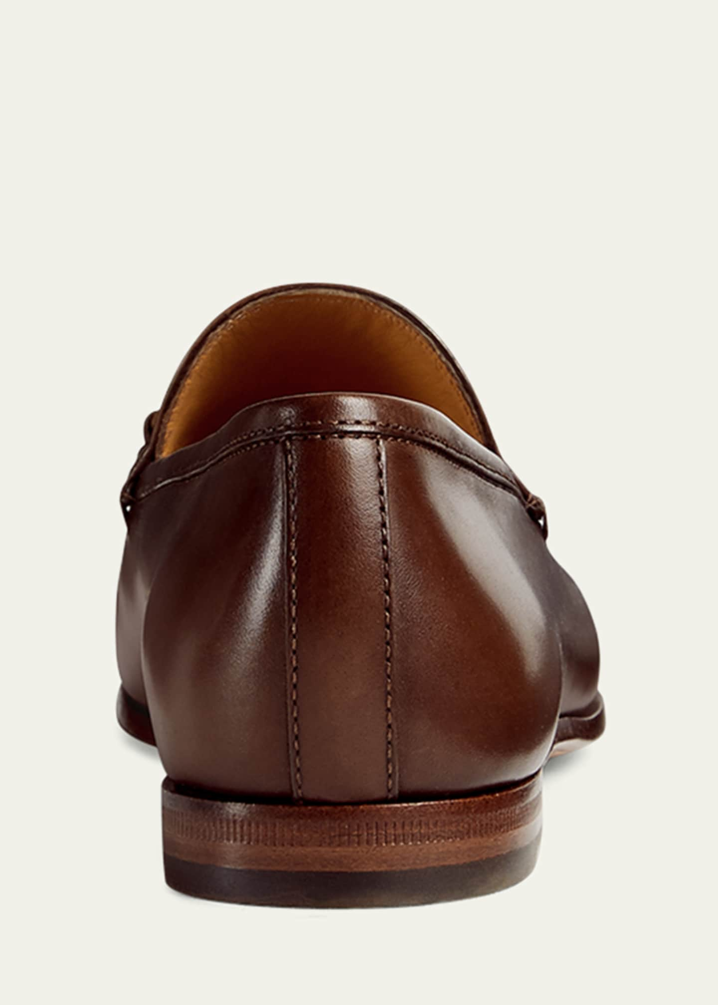 Brown Leather Gucci Jordaan Loafer