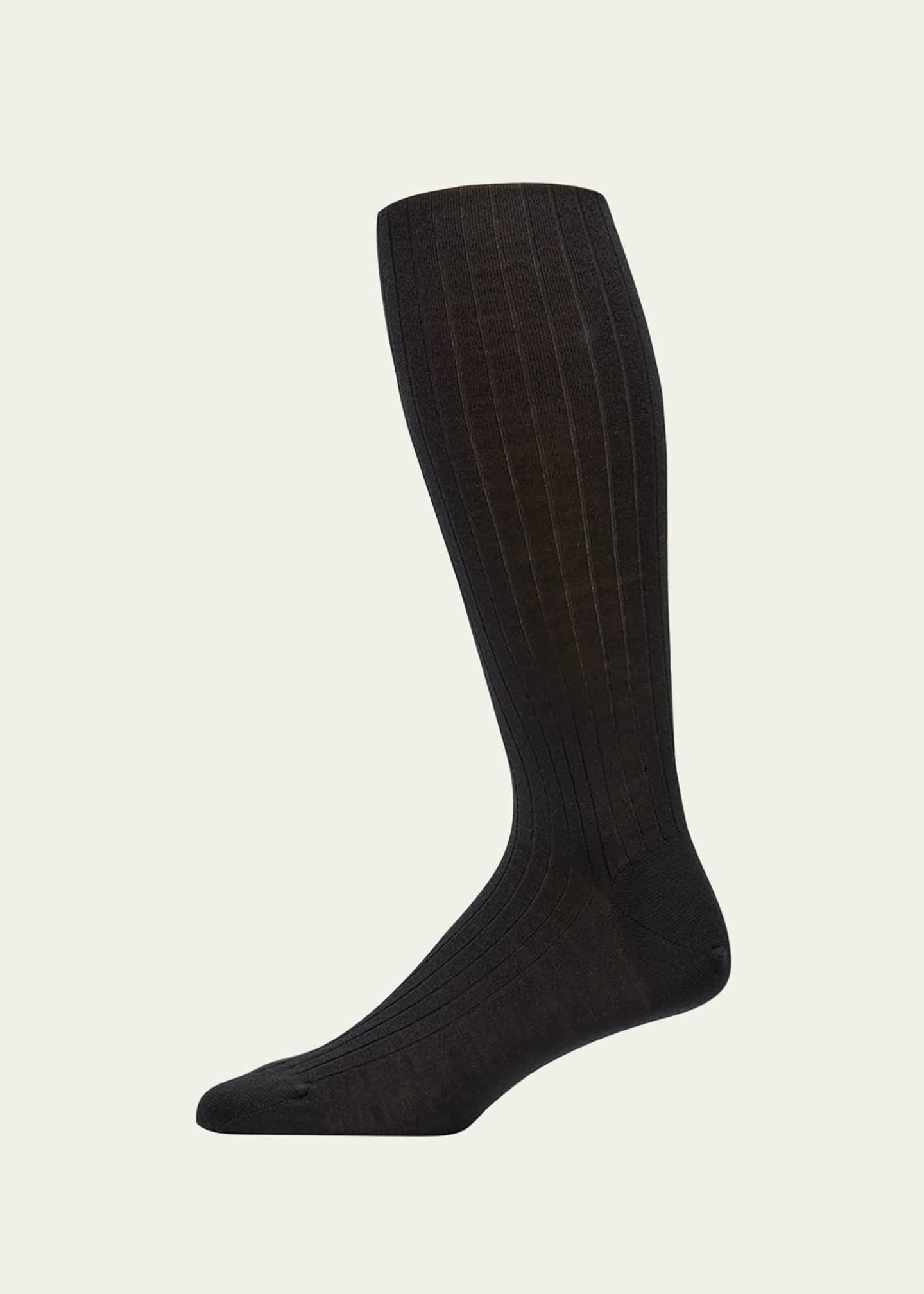 Sozzi Calze Men's Cashmere Silk Over-Calf Socks