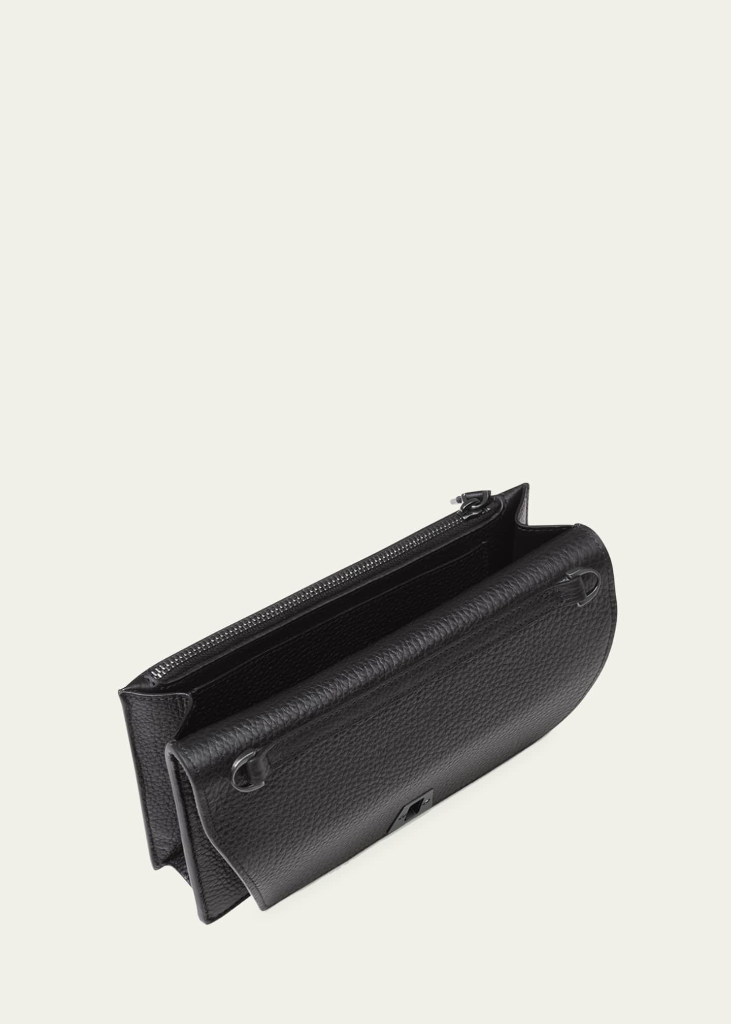 Akris Anouk Cervo Leather Clutch Bag w/Chain Image 4 of 4