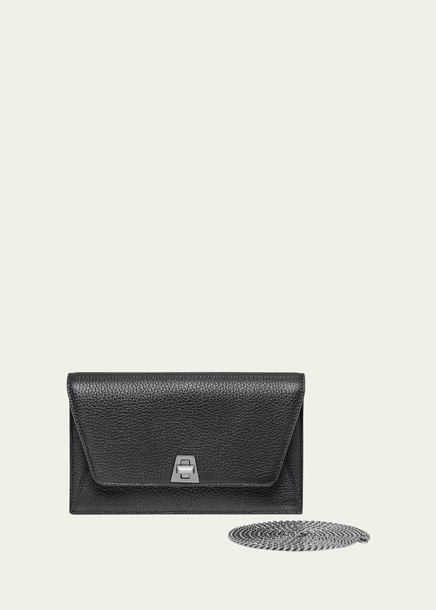 Akris Anouk Cervo Leather Clutch Bag w/Chain Image 1 of 4