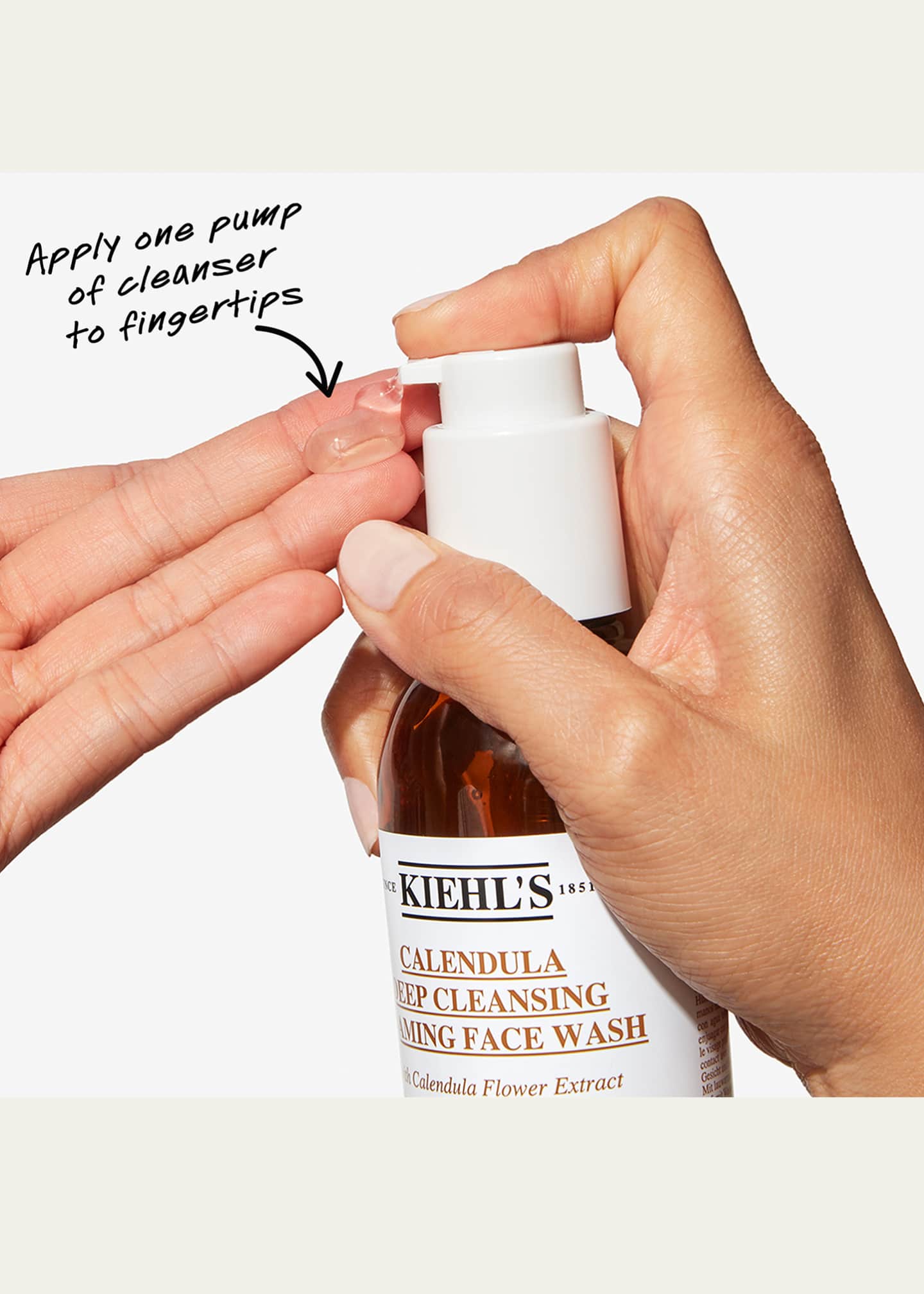 Kiehl's Since 1851 Calendula Deep Cleansing Foaming Face Wash, 16.9 oz. Image 5 of 5