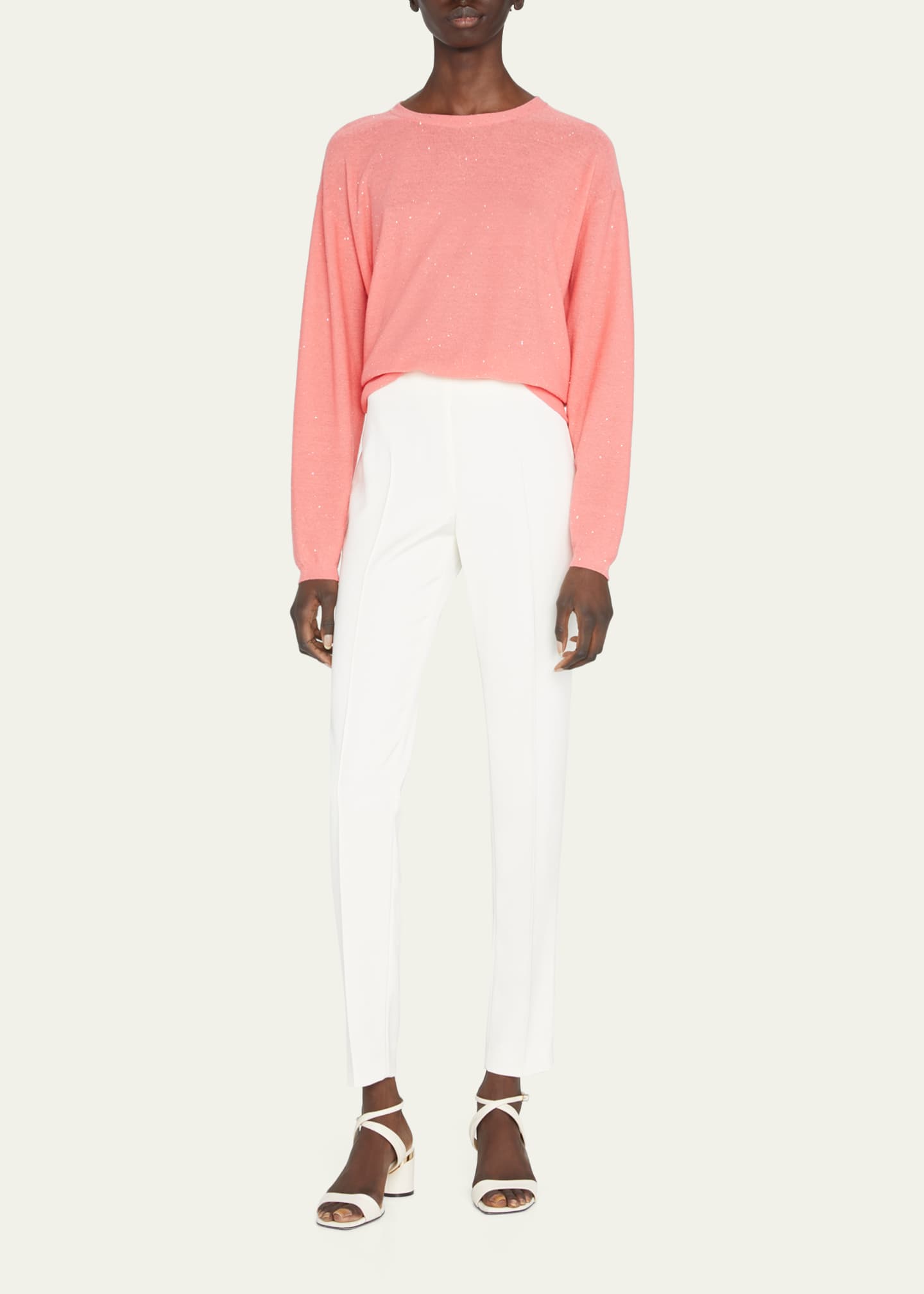 Akris Melissa Mid-Rise Slim-Leg Pants Image 2 of 5