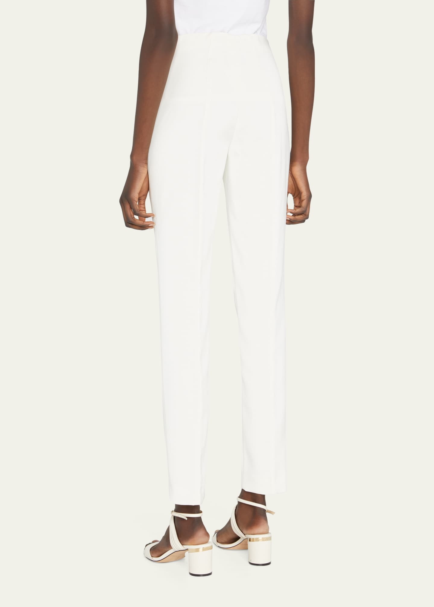 Akris Melissa Mid-Rise Slim-Leg Pants Image 3 of 5