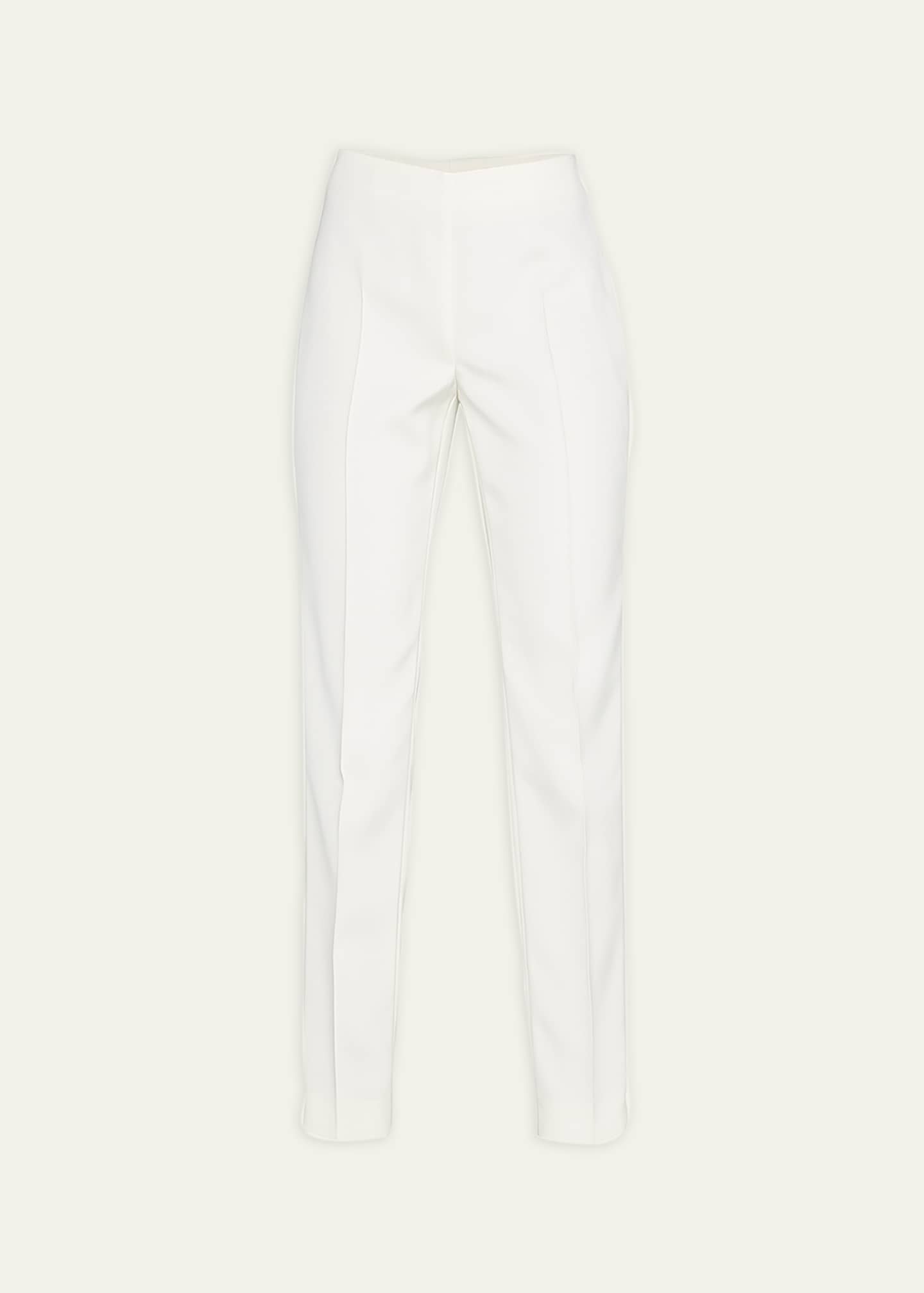 Akris Melissa Mid-Rise Slim-Leg Pants Image 1 of 5