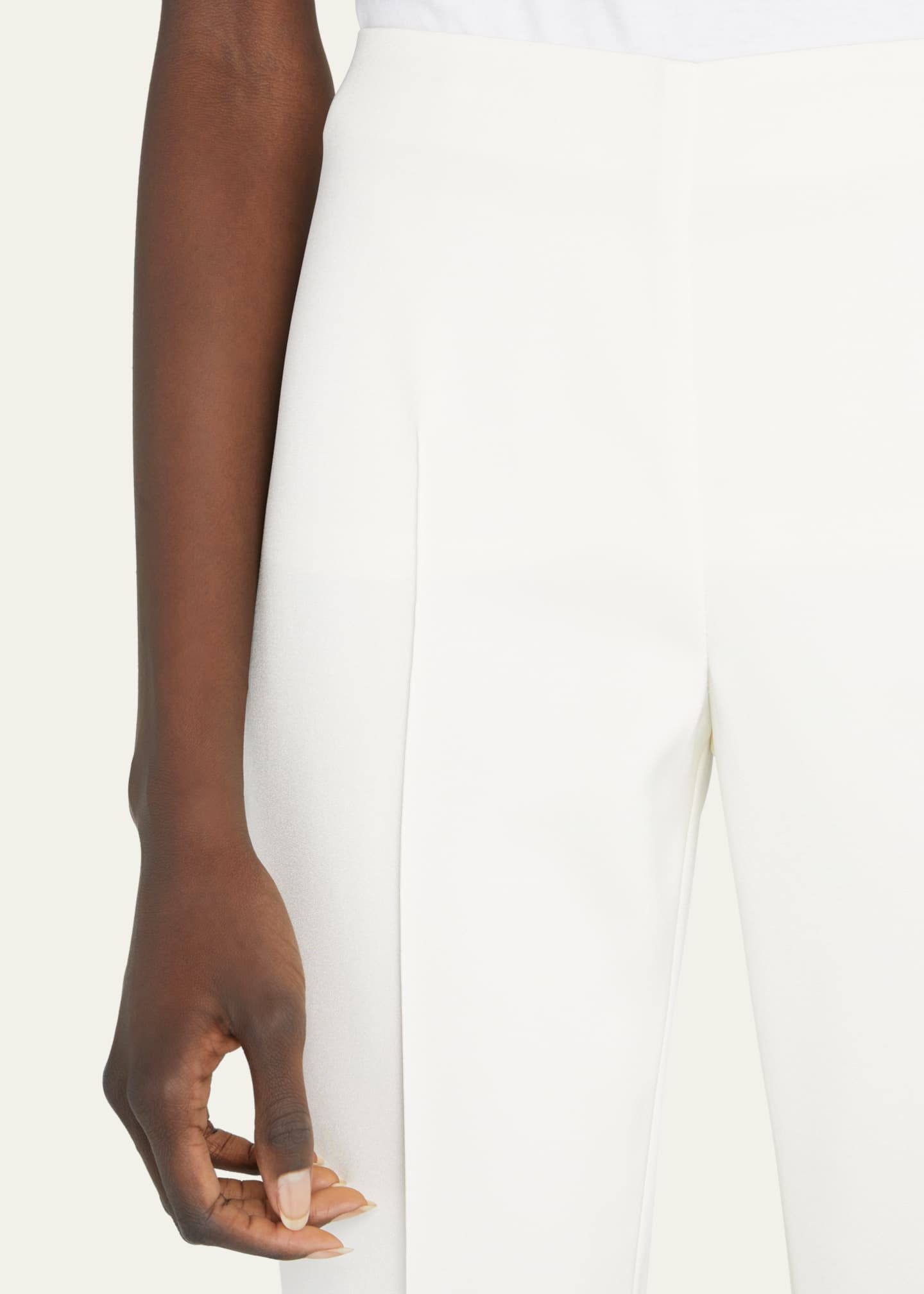 Akris Melissa Mid-Rise Slim-Leg Pants Image 5 of 5
