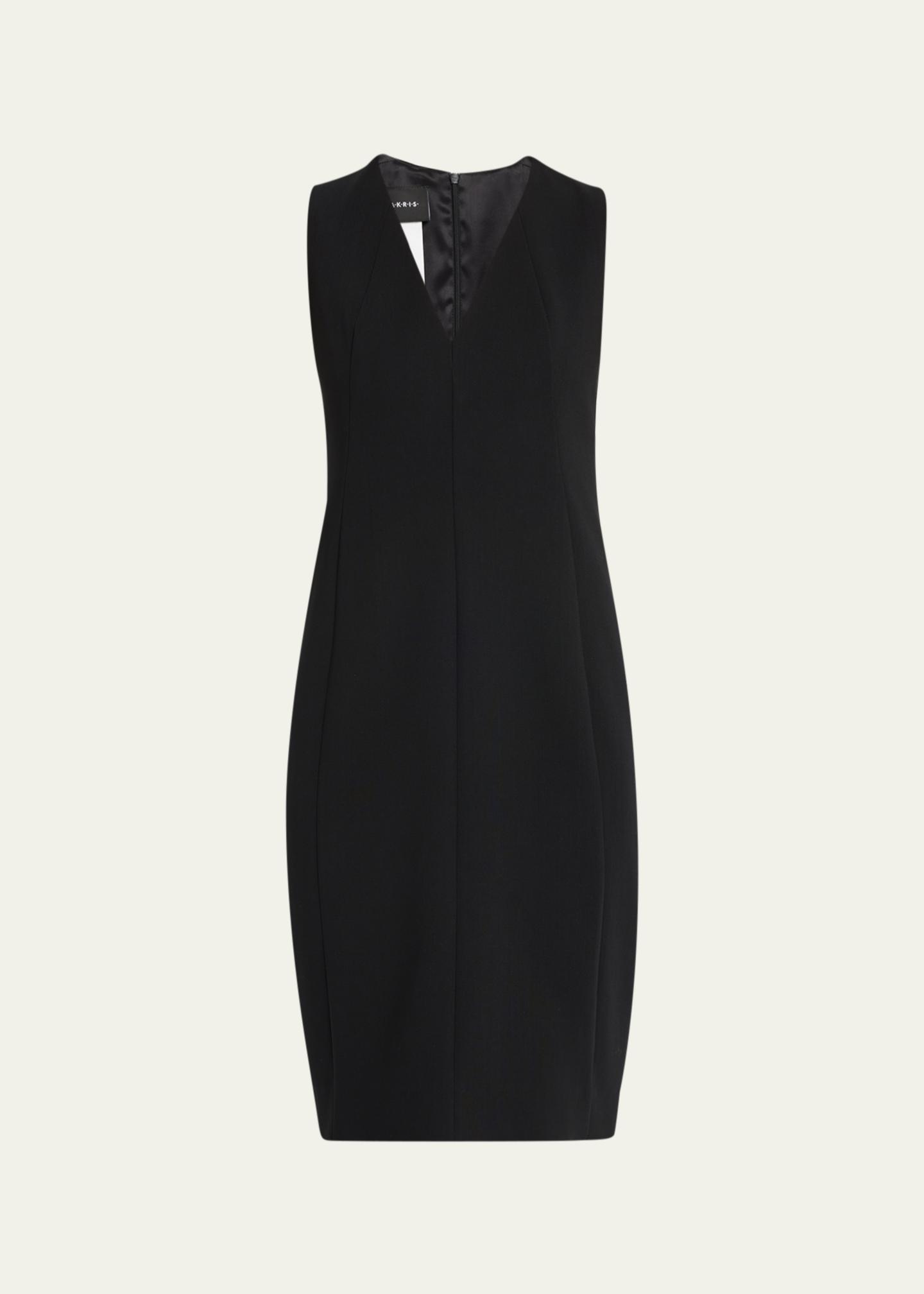 Akris Sleeveless V-Neck Dress - Bergdorf Goodman